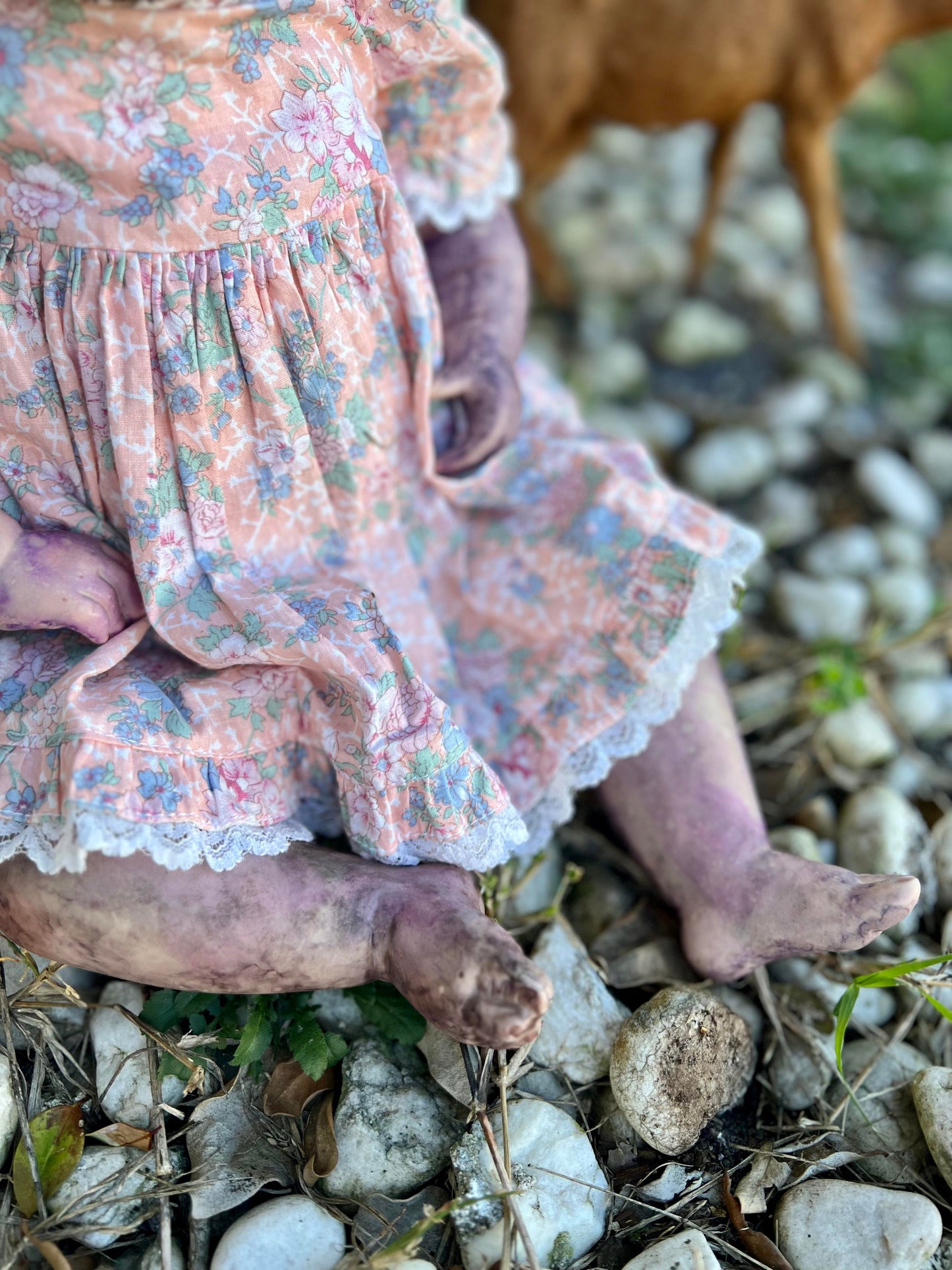 Meet Sweet Gaiya 19" Vintage Nature Bound Baby Porcelain Haunted Spirt Doll