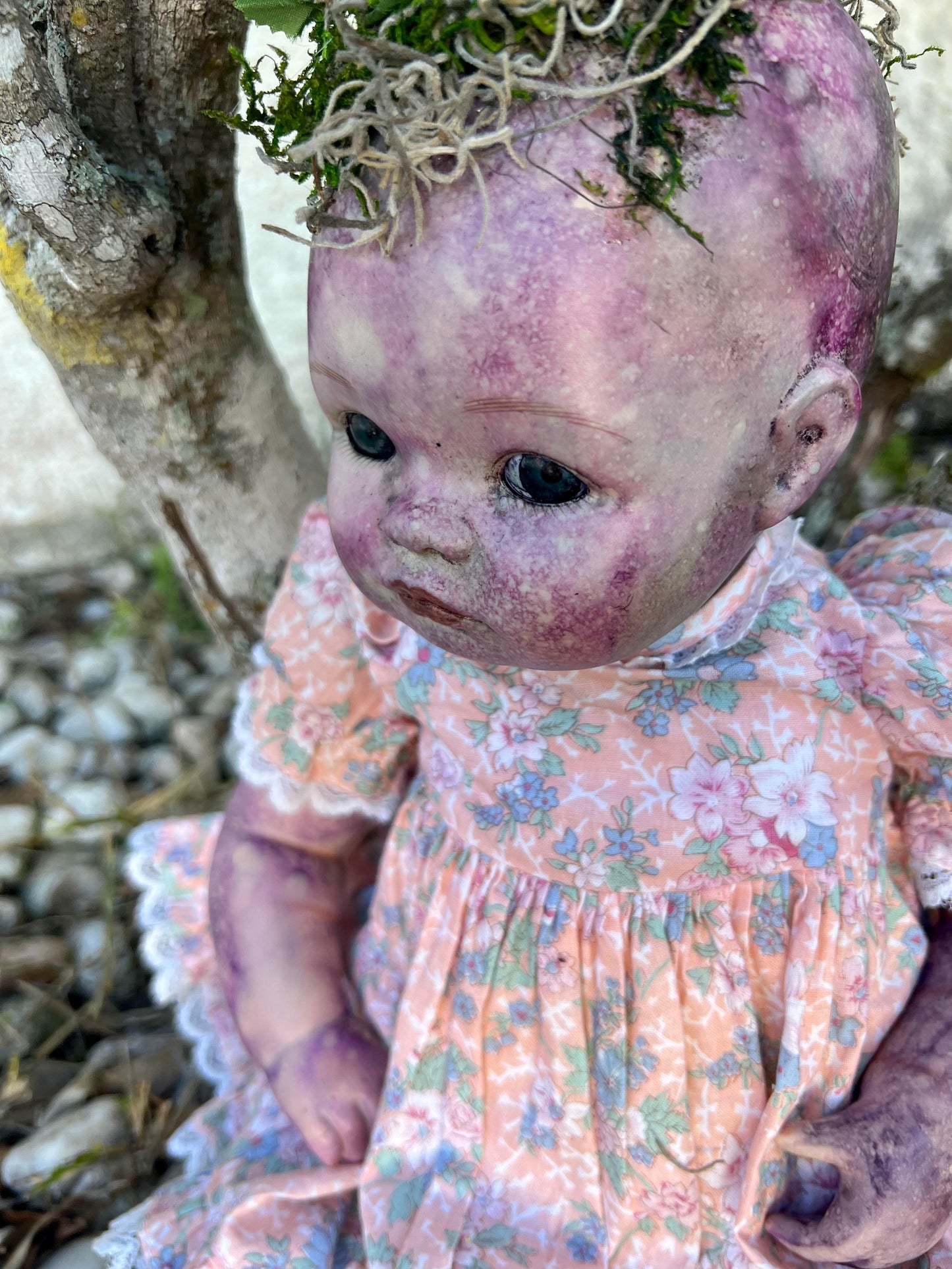 Meet Sweet Gaiya 19" Vintage Nature Bound Baby Porcelain Haunted Spirt Doll