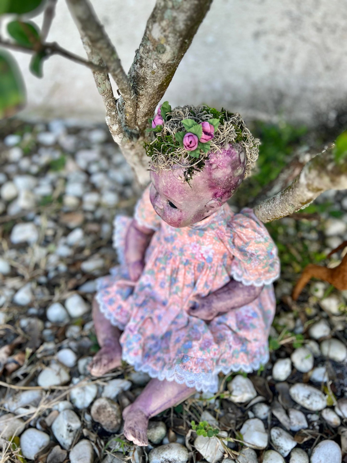 Meet Sweet Gaiya 19" Vintage Nature Bound Baby Porcelain Haunted Spirt Doll
