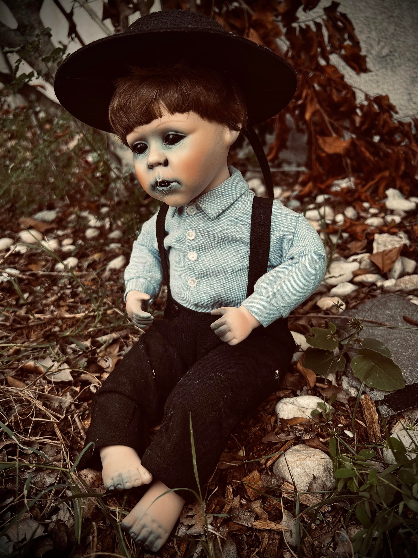 Meet Otis 10" Doll Boy Porcelain Witchy Creepy Haunted Spirit Infected Scary Poltergeist Spooky Wicca Possessed Fall Gothic Positive Energy