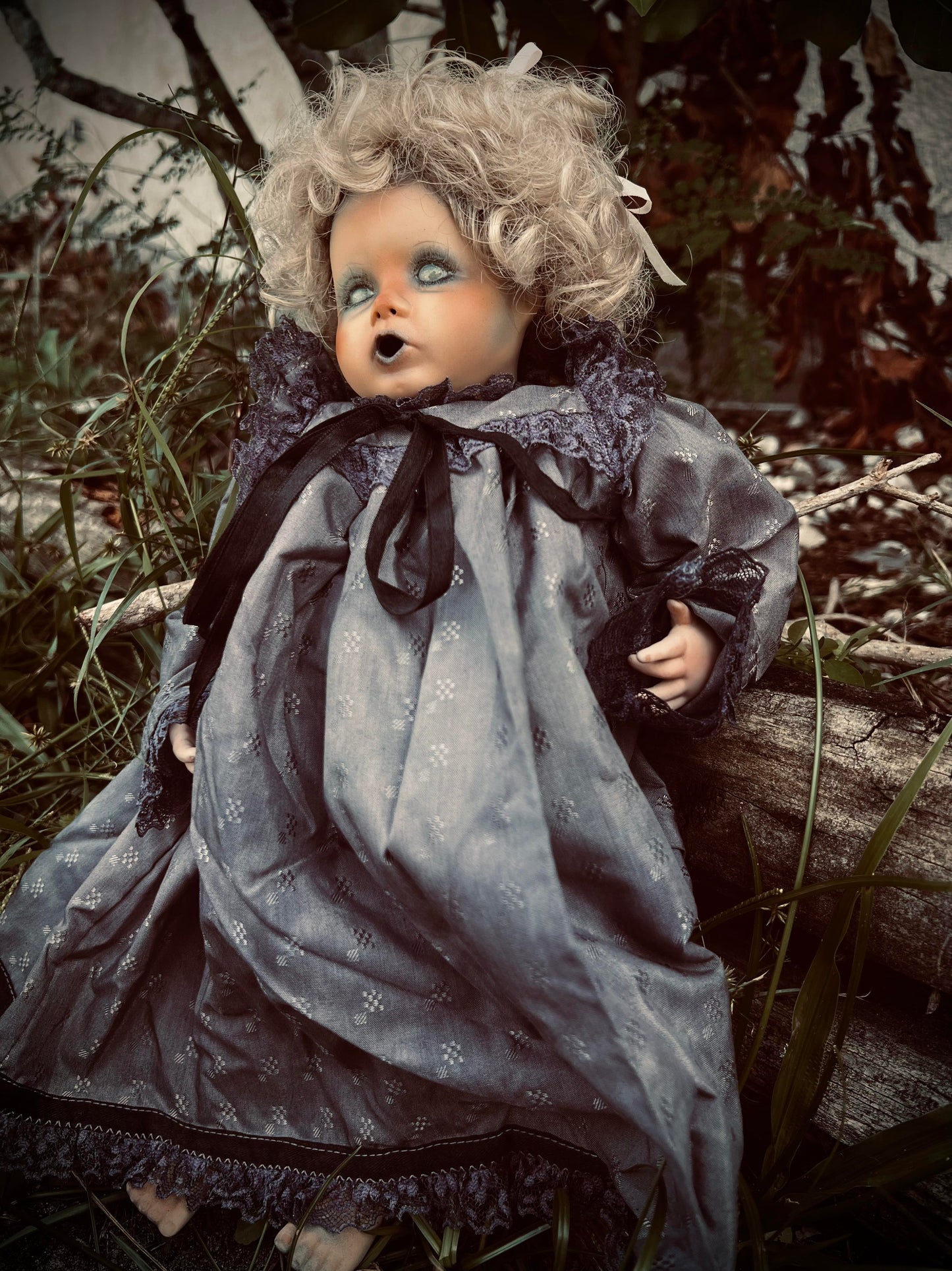 Meet Scarlett 14" Doll Porcelain Witchy Creepy Haunted Spirit Infected Scary Poltergeist Spooky Wicca Possessed Fall Gothic Positive Energy