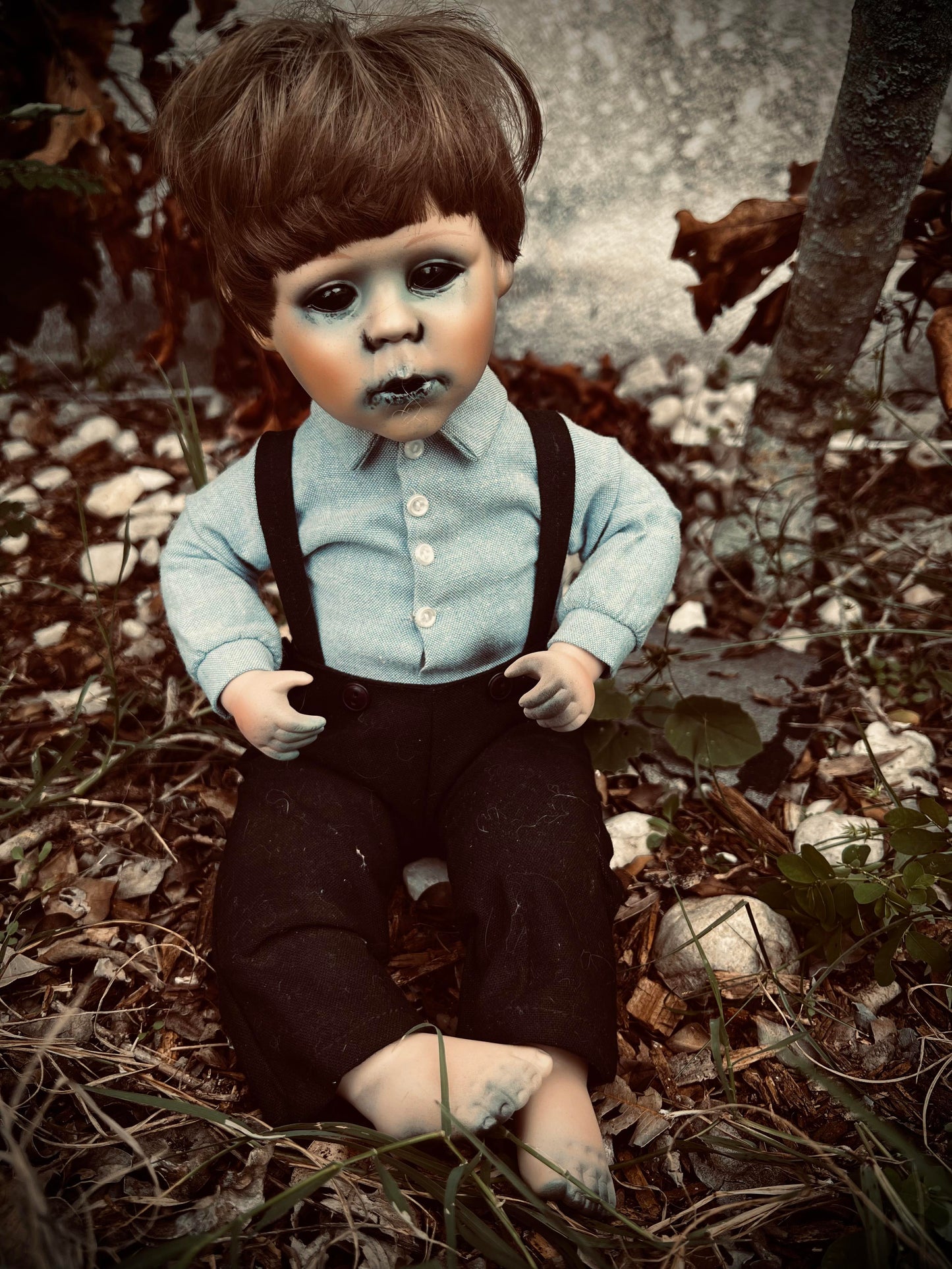 Meet Otis 10" Doll Boy Porcelain Witchy Creepy Haunted Spirit Infected Scary Poltergeist Spooky Wicca Possessed Fall Gothic Positive Energy