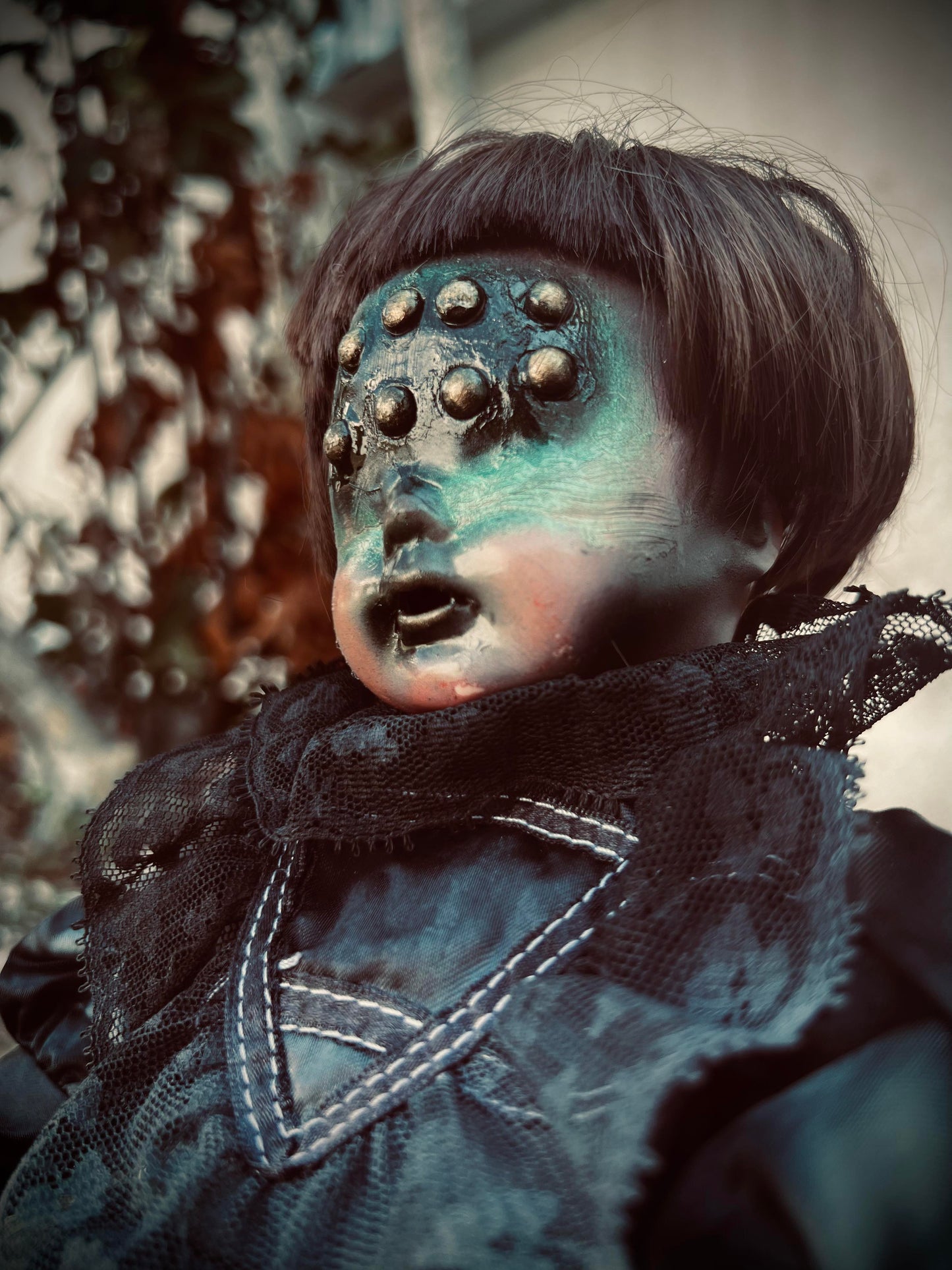 Meet Amelia 13" Doll Porcelain Clay Witchy Creepy Haunted Spirit Infected Scary Poltergeist Spooky Wicca Possessed Halloween Gothic Gore