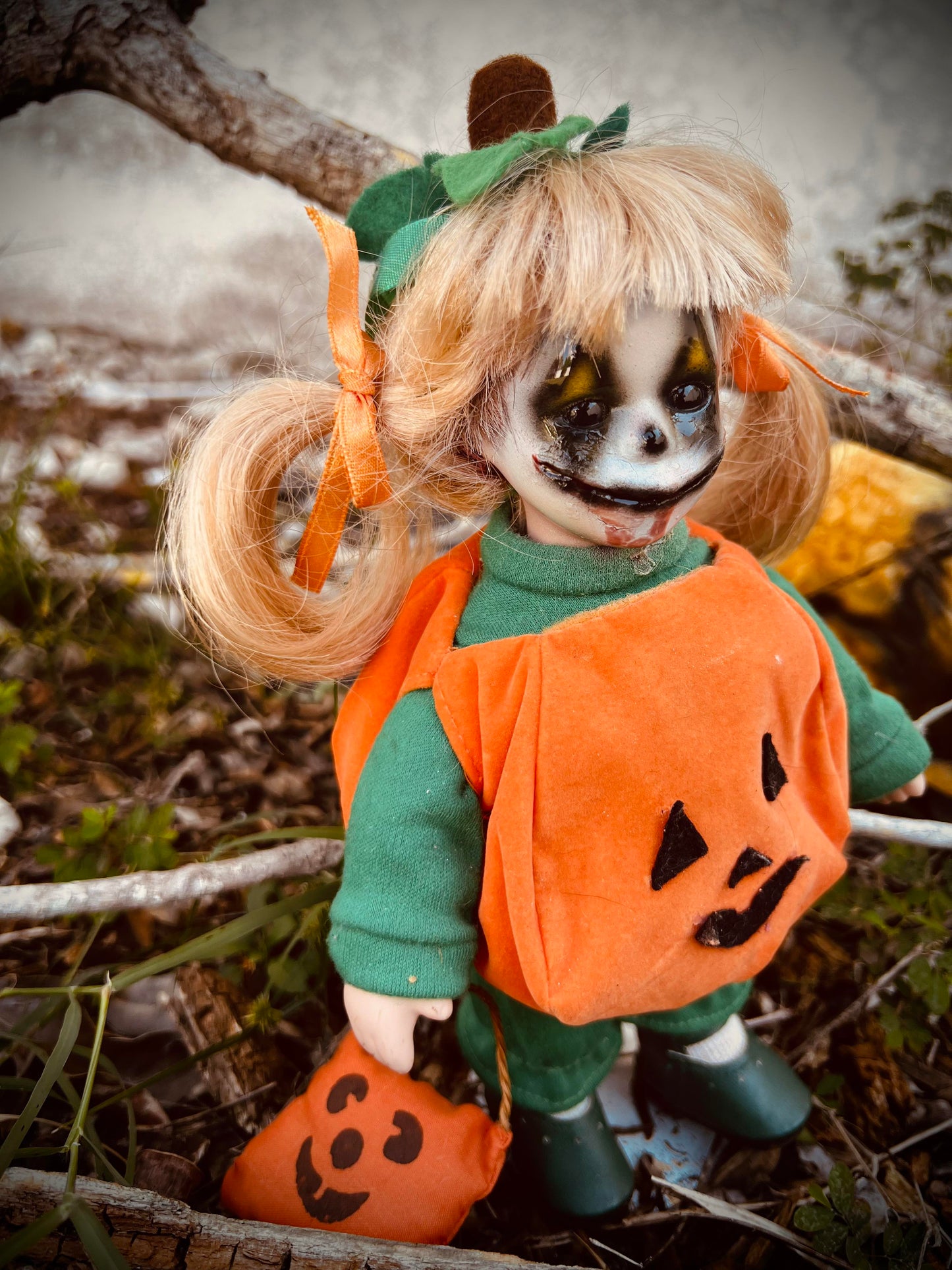 Meet Trixie 9" Doll Porcelain Witchy Creepy Haunted Spirit Infected Scary Poltergeist Spooky Wicca Possessed Halloween Fall Gothic Gore
