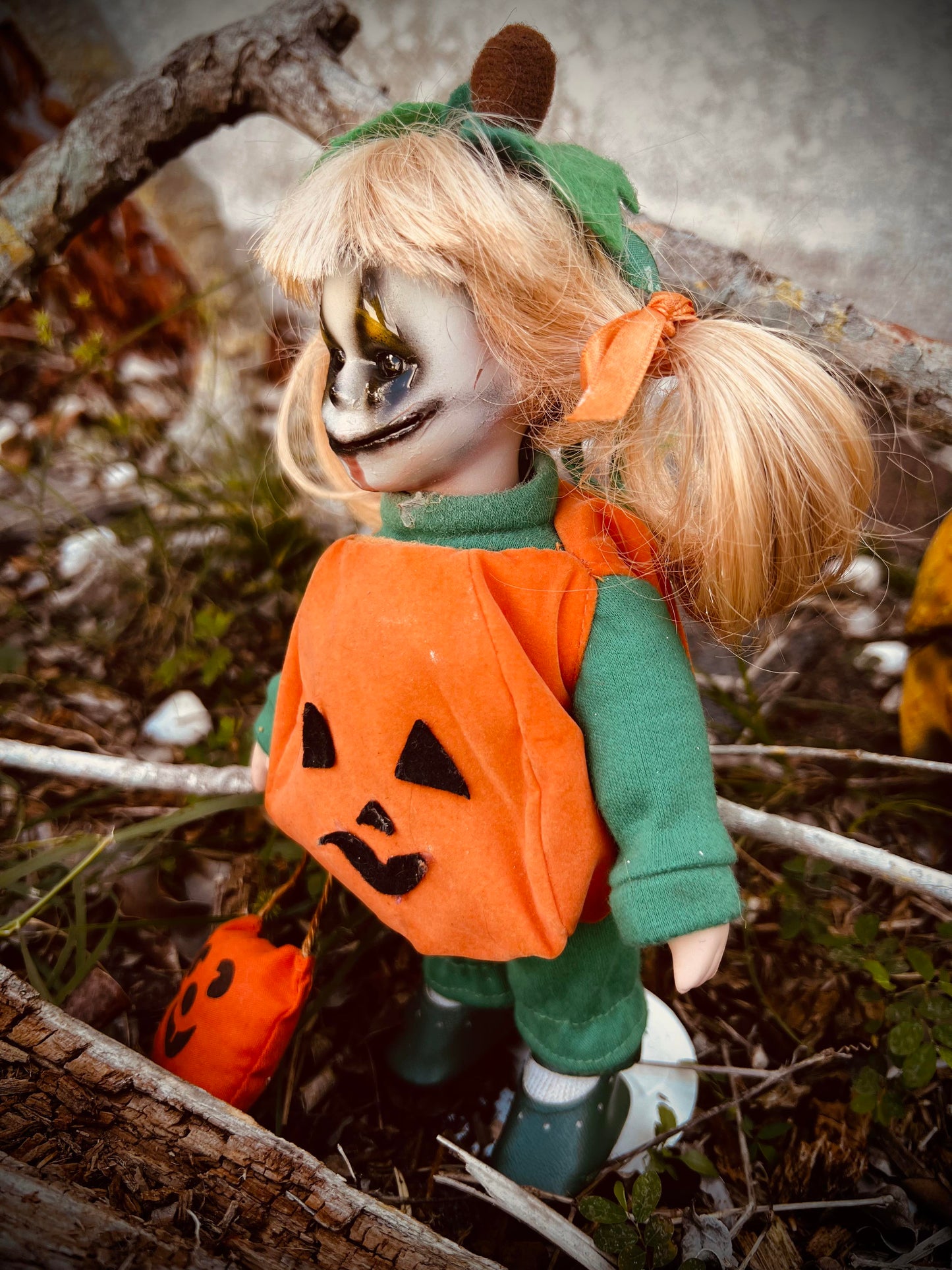 Meet Trixie 9" Doll Porcelain Witchy Creepy Haunted Spirit Infected Scary Poltergeist Spooky Wicca Possessed Halloween Fall Gothic Gore