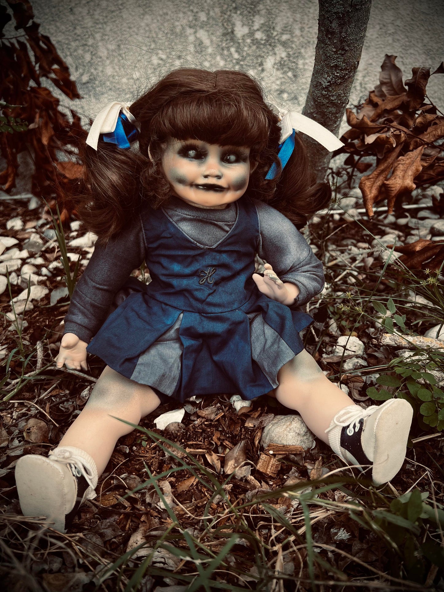 Meet Holly 11" Doll Porcelain Witchy Creepy Haunted Spirit Infected Scary Poltergeist Spooky Possessed Cheerleader Gothic Positive Energy