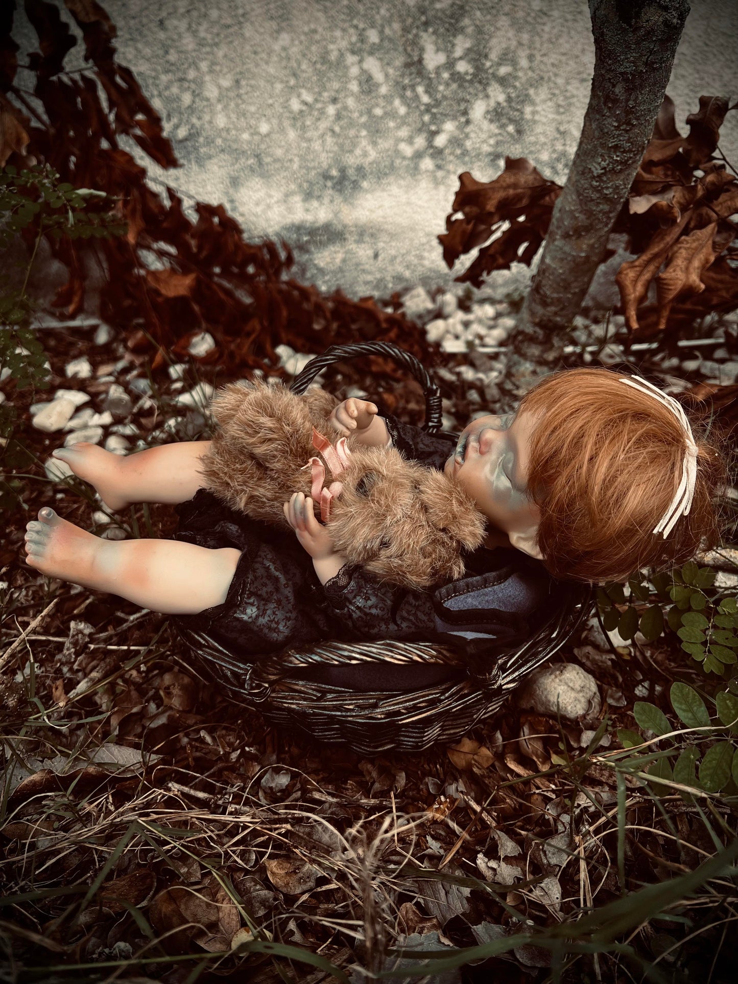 Meet Andrea 13" Doll Porcelain Witchy Creepy Haunted Spirit Infected Scary Poltergeist Spooky Wicca Possessed Fall Gothic Positive Energy