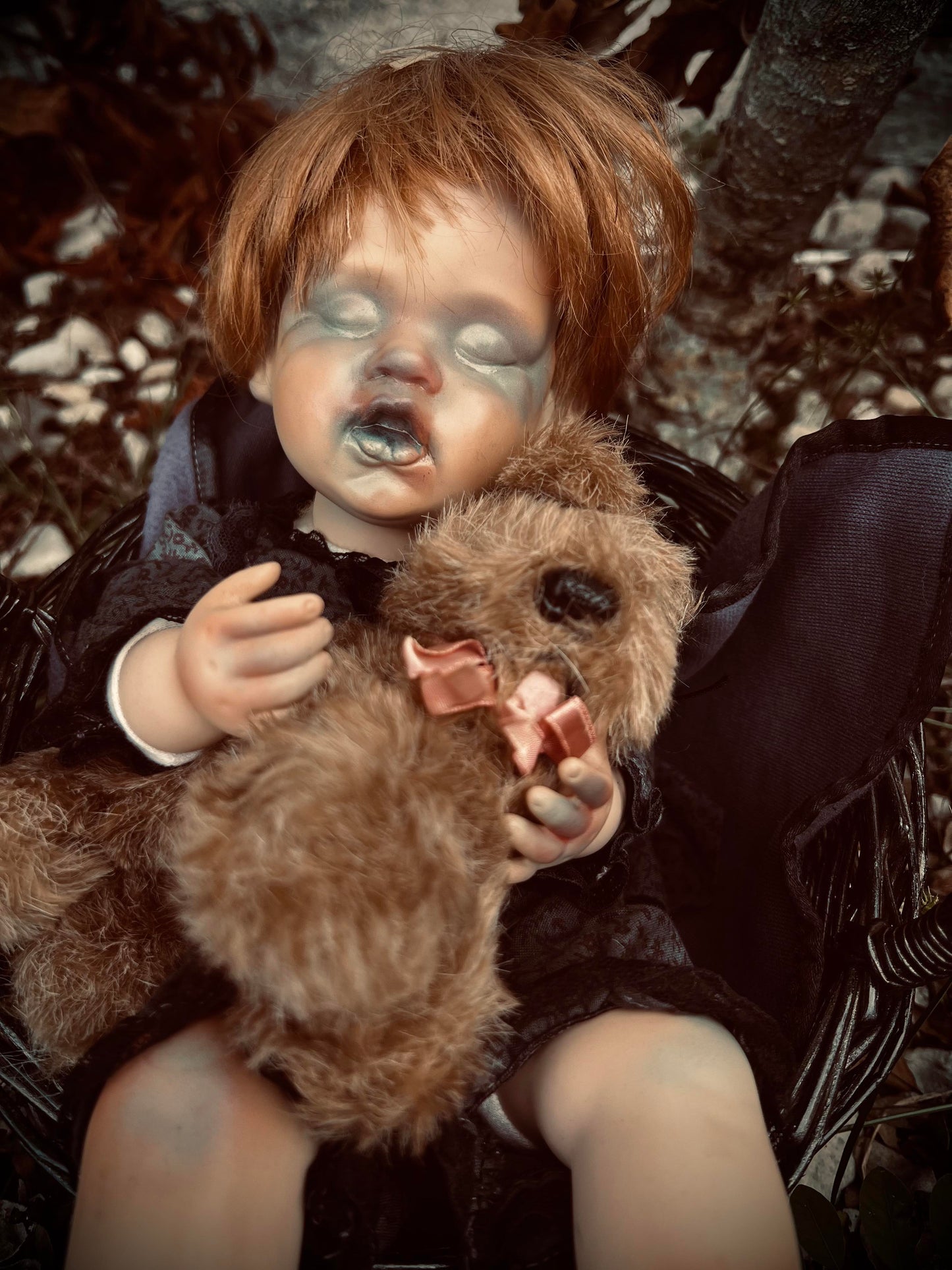 Meet Andrea 13" Doll Porcelain Witchy Creepy Haunted Spirit Infected Scary Poltergeist Spooky Wicca Possessed Fall Gothic Positive Energy