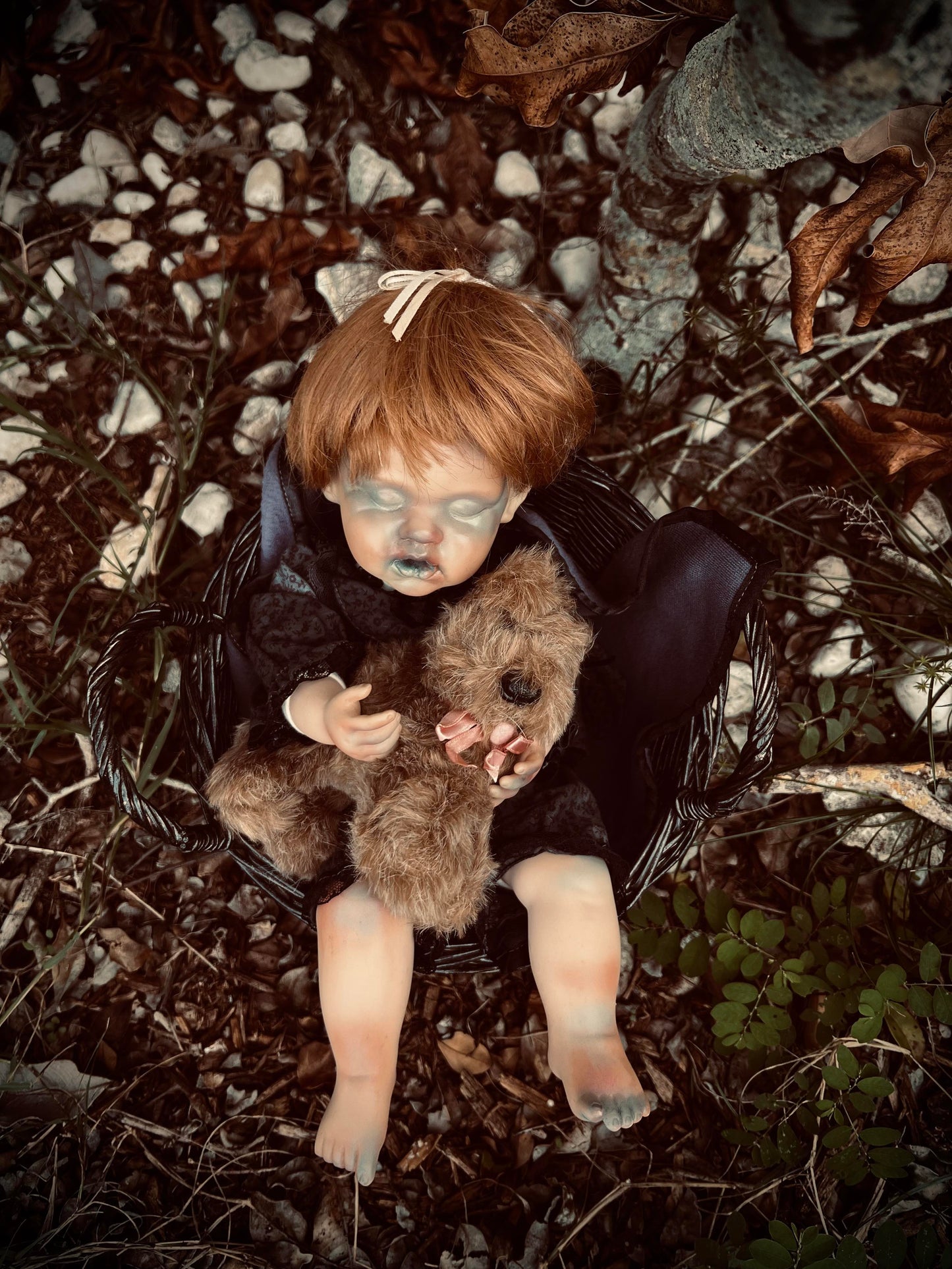 Meet Andrea 13" Doll Porcelain Witchy Creepy Haunted Spirit Infected Scary Poltergeist Spooky Wicca Possessed Fall Gothic Positive Energy