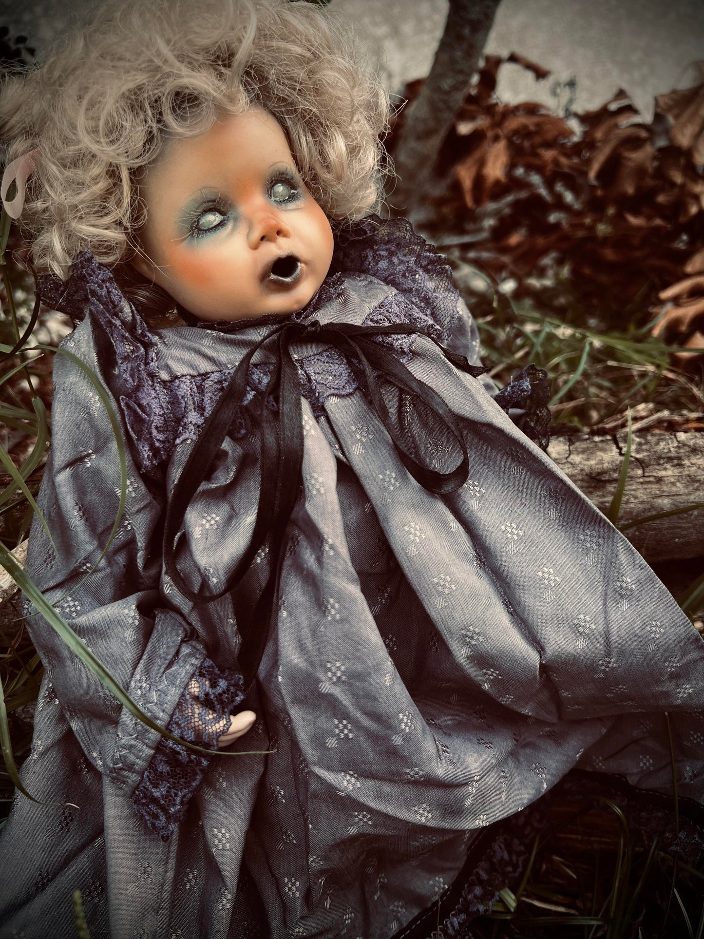 Meet Scarlett 14" Doll Porcelain Witchy Creepy Haunted Spirit Infected Scary Poltergeist Spooky Wicca Possessed Fall Gothic Positive Energy