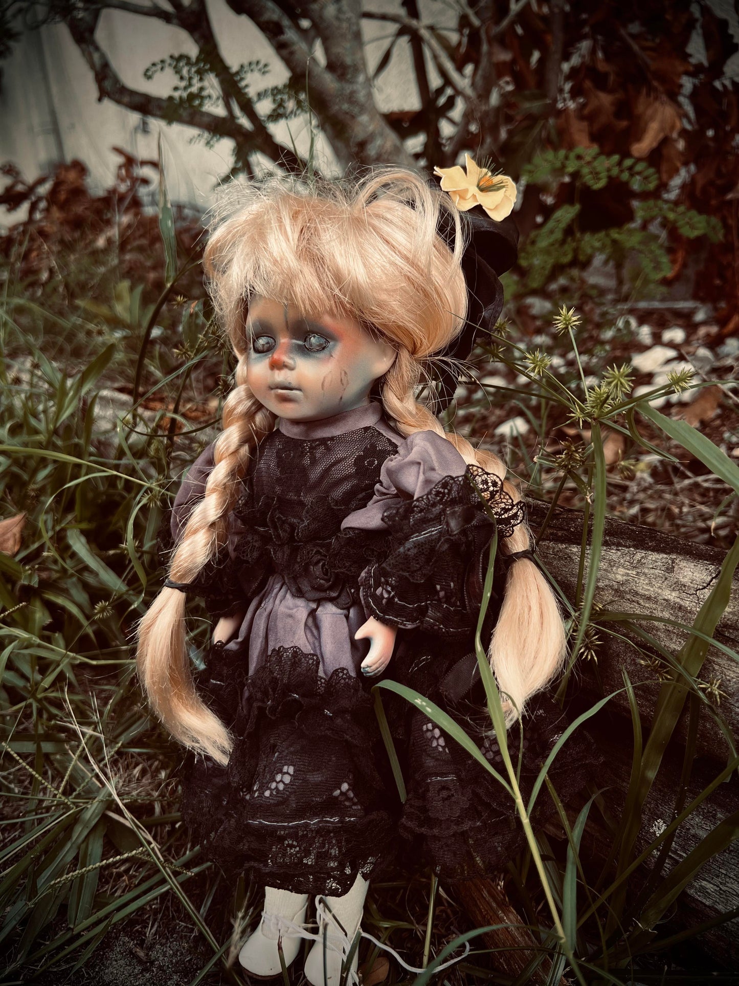 Meet Elizabeth 12" Doll Porcelain Witchy Creepy Haunted Spirit Infected Scary Poltergeist Spooky Wicca Possessed Fall Gothic Positive Energy
