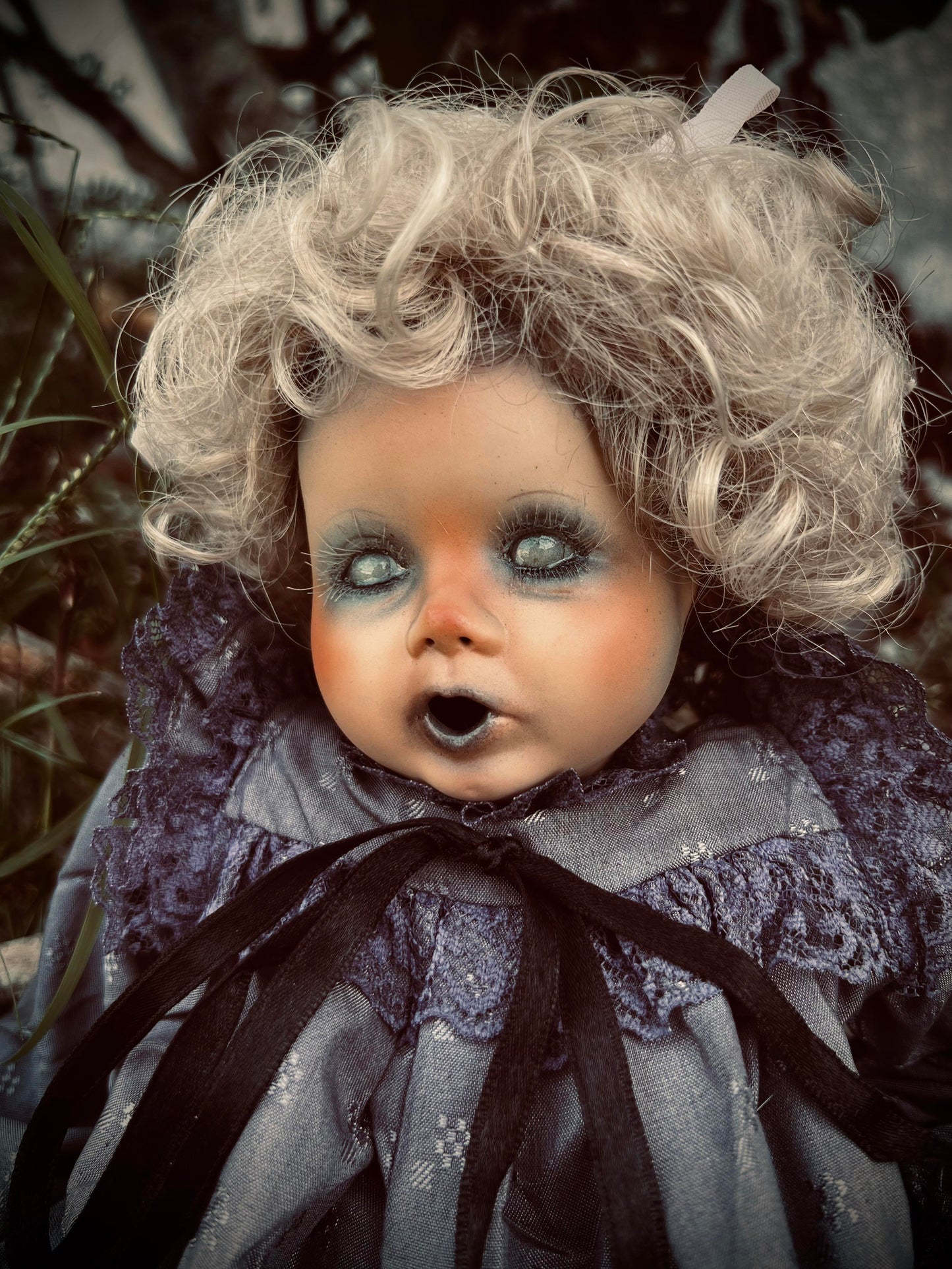 Meet Scarlett 14" Doll Porcelain Witchy Creepy Haunted Spirit Infected Scary Poltergeist Spooky Wicca Possessed Fall Gothic Positive Energy
