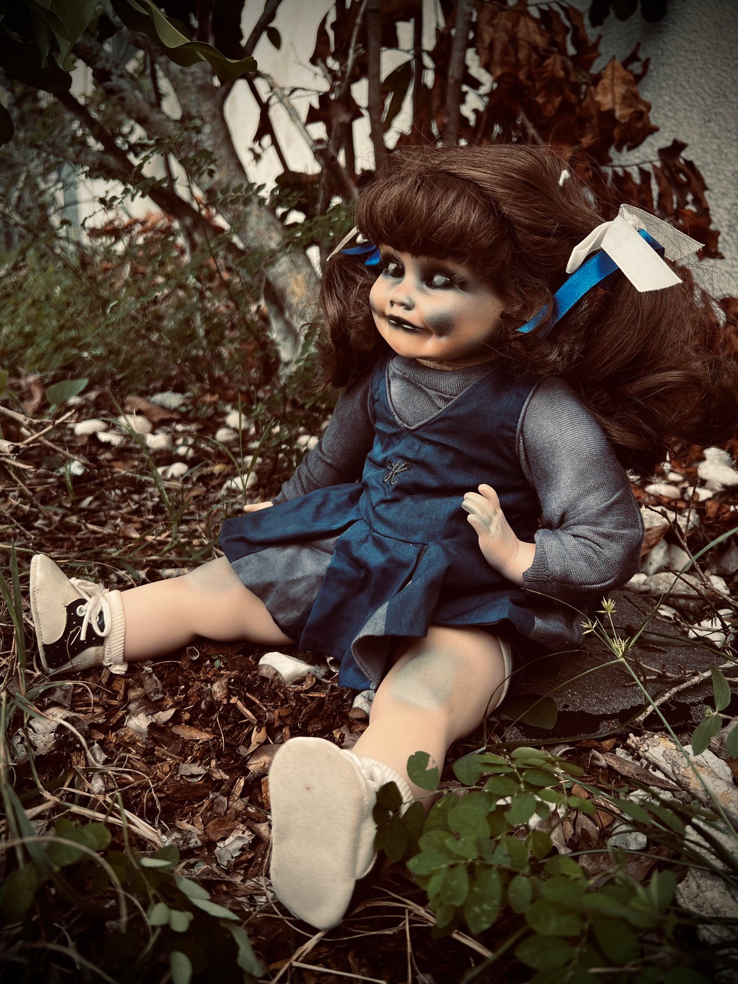 Meet Holly 11" Doll Porcelain Witchy Creepy Haunted Spirit Infected Scary Poltergeist Spooky Possessed Cheerleader Gothic Positive Energy