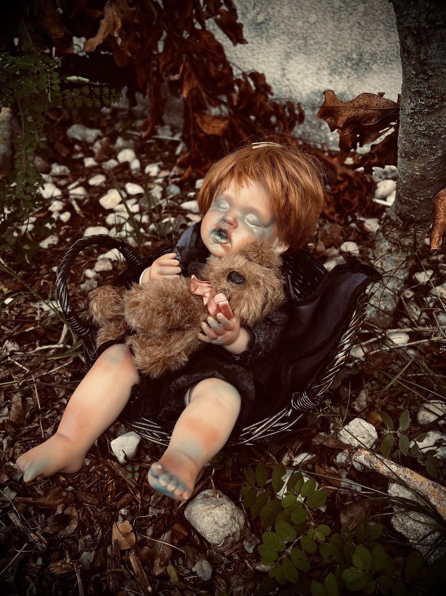 Meet Andrea 13" Doll Porcelain Witchy Creepy Haunted Spirit Infected Scary Poltergeist Spooky Wicca Possessed Fall Gothic Positive Energy