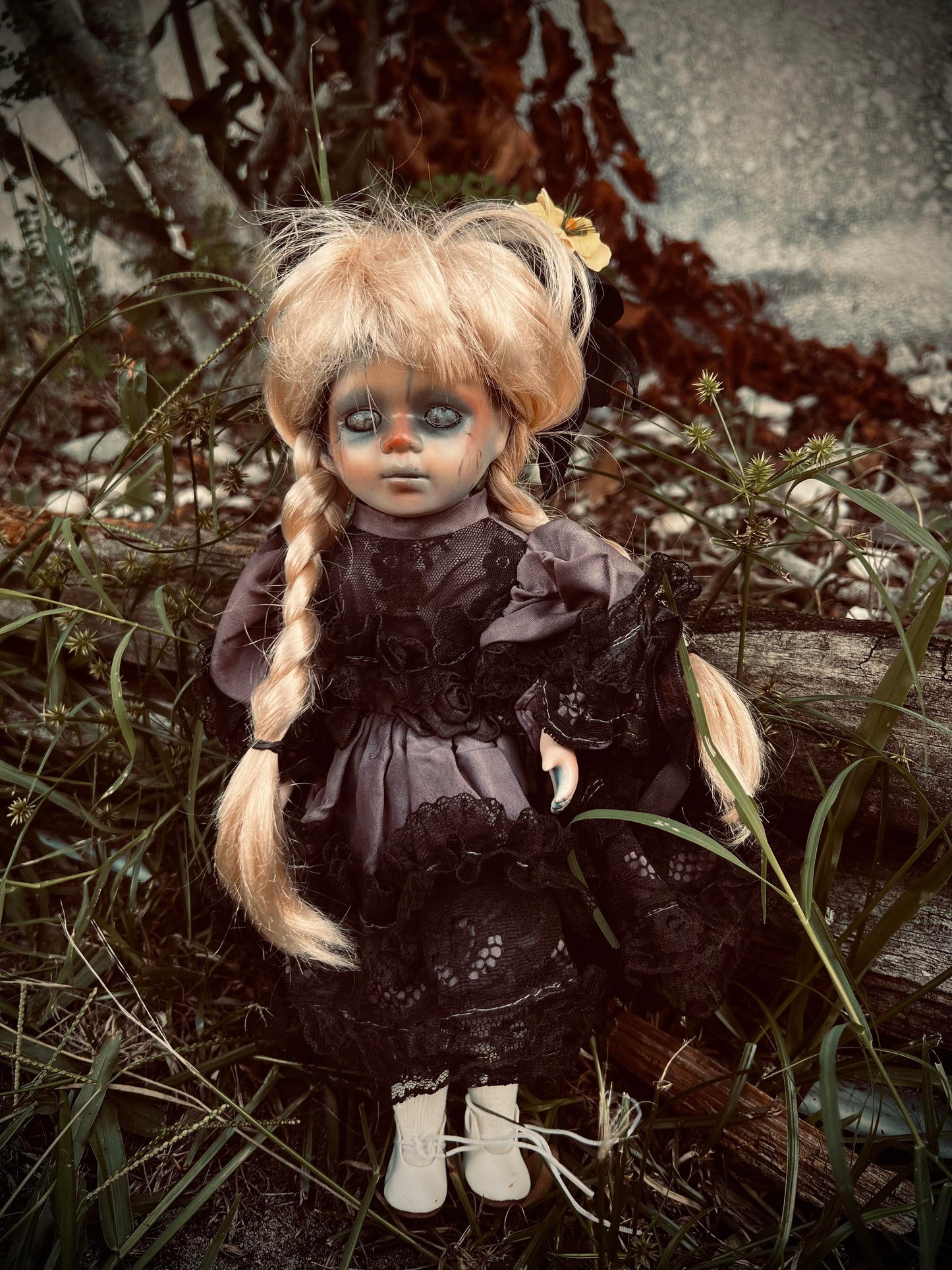 Meet Elizabeth 12" Doll Porcelain Witchy Creepy Haunted Spirit Infected Scary Poltergeist Spooky Wicca Possessed Fall Gothic Positive Energy