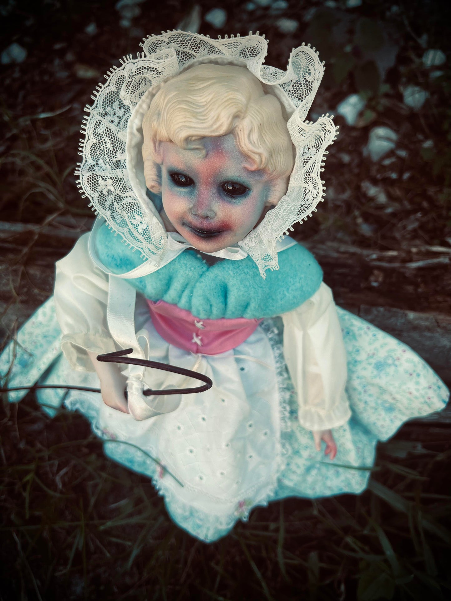Meet Henrietta 14 " Doll Porcelain Witchy Creepy Haunted Spirit Infected Fairytale Poltergeist Spooky Zombie Possessed Fall Gothic