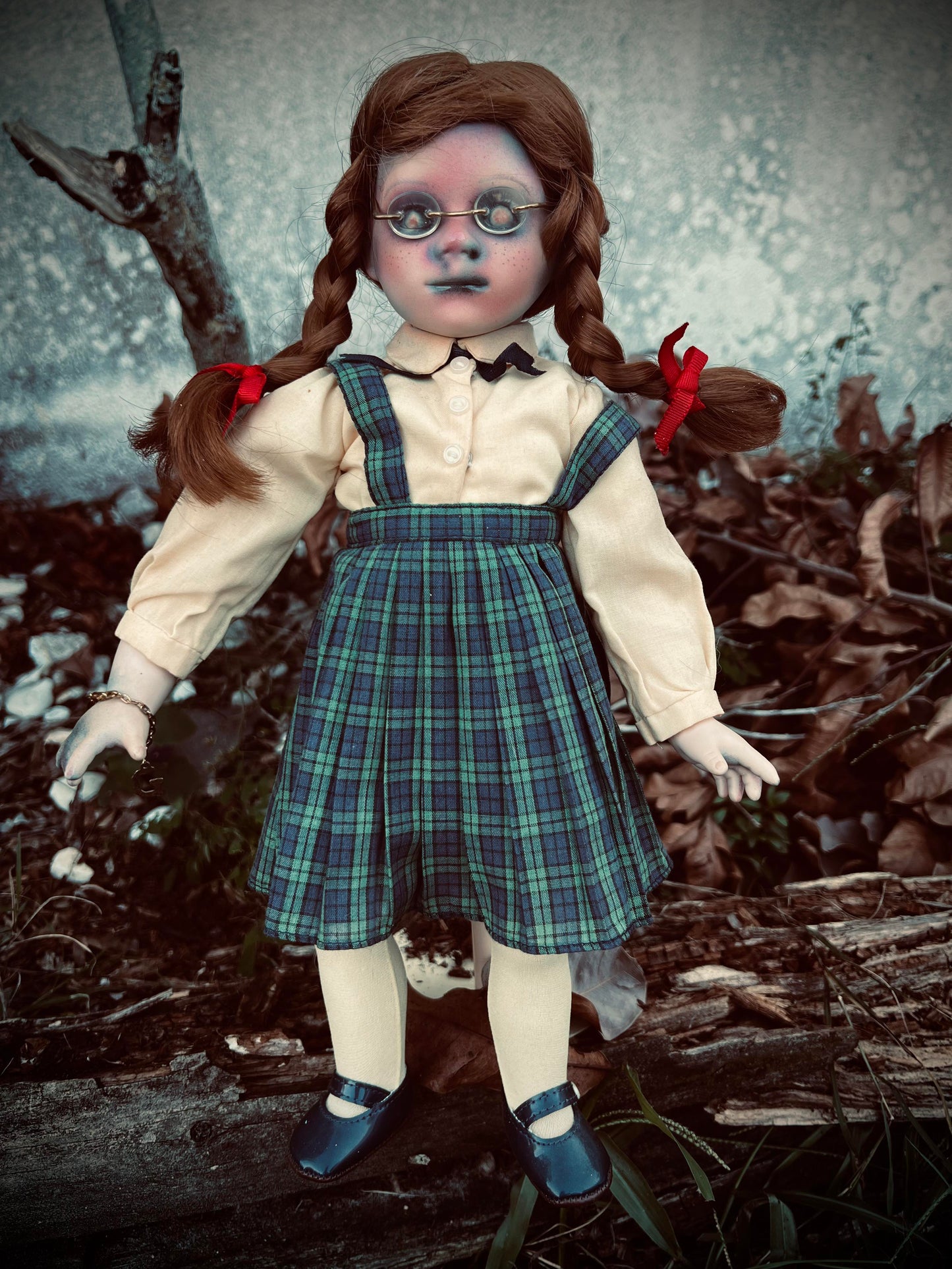 Meet Cathy 15" Doll Porcelain Witchy Creepy Haunted Spirit Infected Scary Poltergeist Spooky Zombie Possessed Fall Gothic Positive Energy