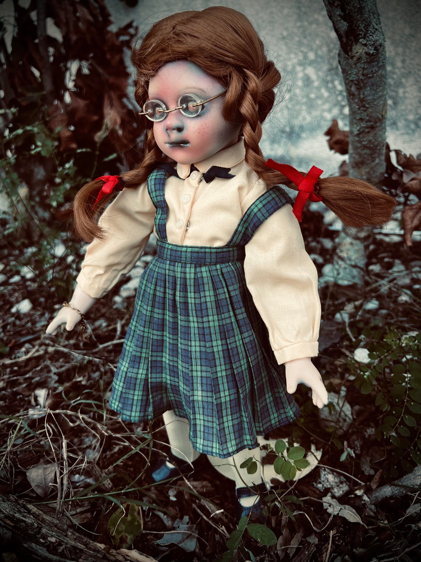 Meet Cathy 15" Doll Porcelain Witchy Creepy Haunted Spirit Infected Scary Poltergeist Spooky Zombie Possessed Fall Gothic Positive Energy