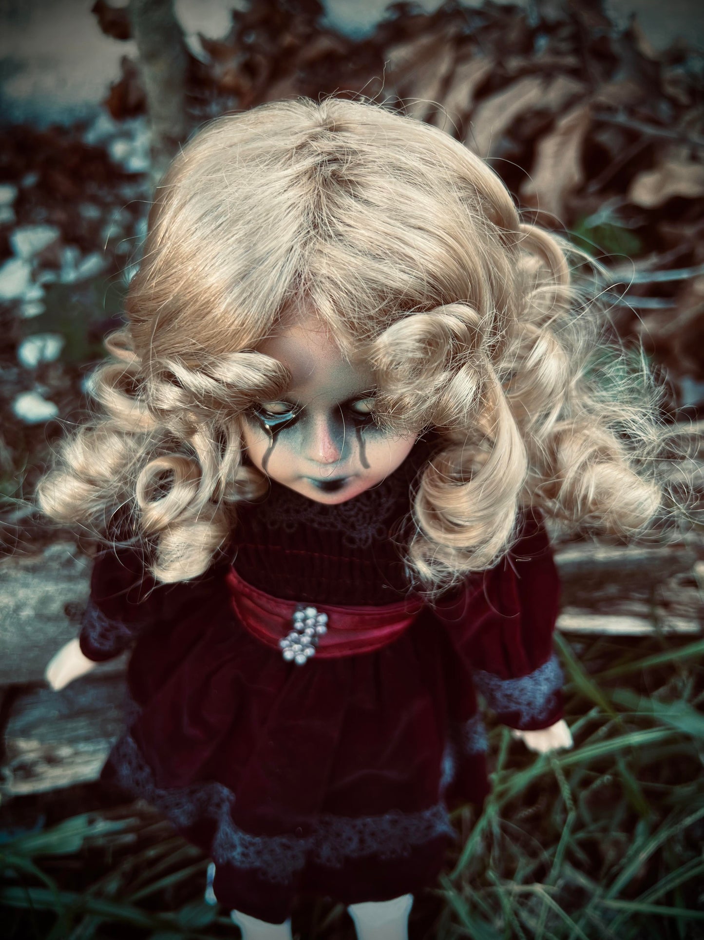 Meet Lynette 14" Doll Porcelain Witchy Creepy Haunted Spirit Infected Scary Poltergeist Spooky Zombie Possessed Fall Gothic Positive Energy
