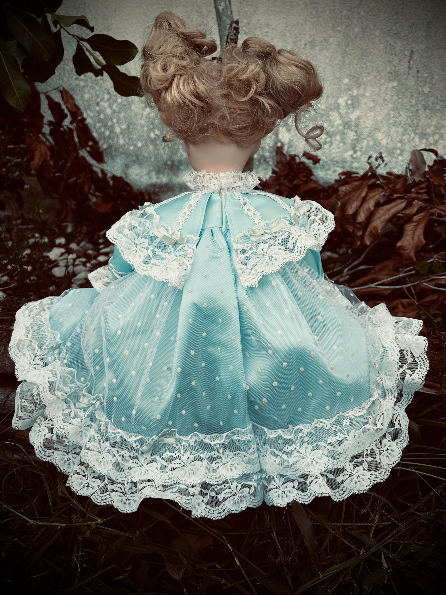 Meet Jannette 19" Doll Porcelain Witchy Creepy Haunted Spirit Infected Scary Spooky Zombie Possessed Fall Gothic Positive Energy