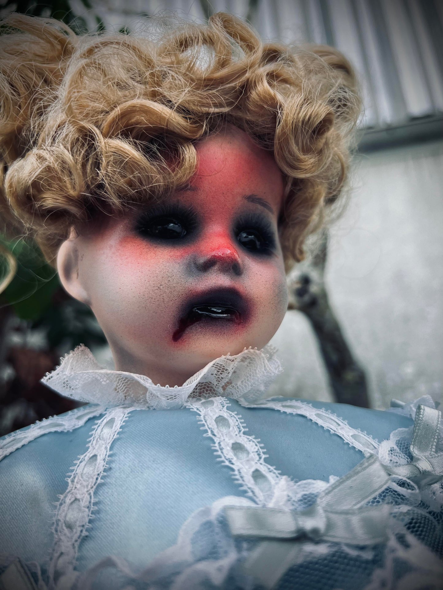 Meet Jannette 19" Doll Porcelain Witchy Creepy Haunted Spirit Infected Scary Spooky Zombie Possessed Fall Gothic Positive Energy