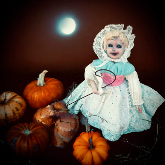 Meet Henrietta 14 " Doll Porcelain Witchy Creepy Haunted Spirit Infected Fairytale Poltergeist Spooky Zombie Possessed Fall Gothic