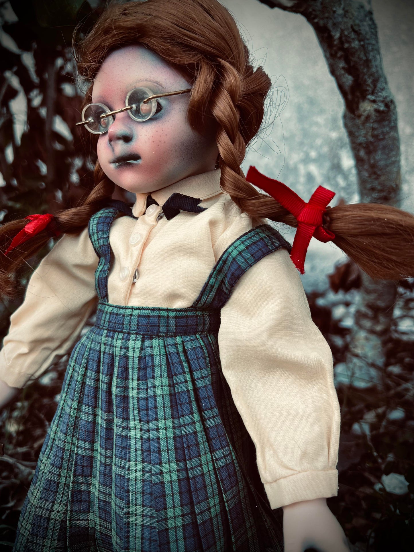 Meet Cathy 15" Doll Porcelain Witchy Creepy Haunted Spirit Infected Scary Poltergeist Spooky Zombie Possessed Fall Gothic Positive Energy