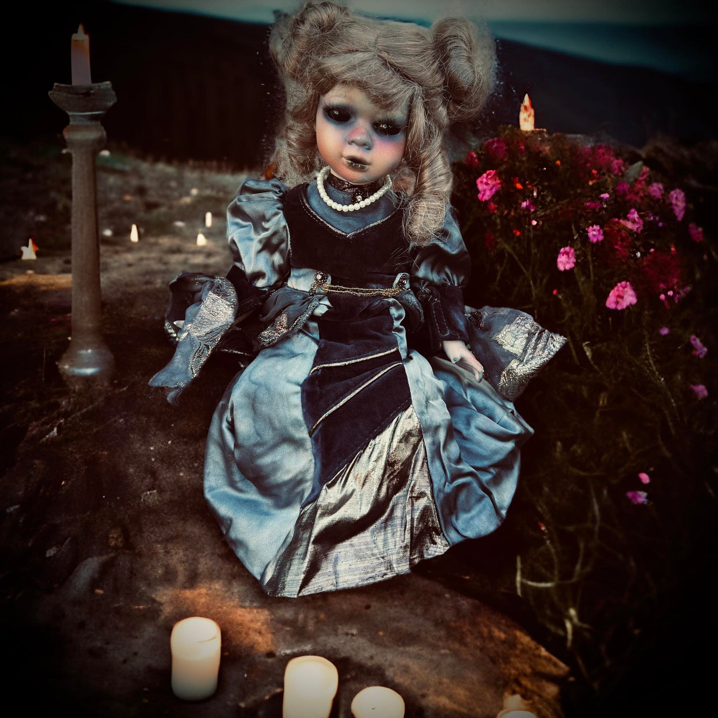 Meet Faith 12" Doll Porcelain Witchy Creepy Haunted Spirit Infected Scary Poltergeist Spooky Zombie Possessed Fall Gothic Positive Energy