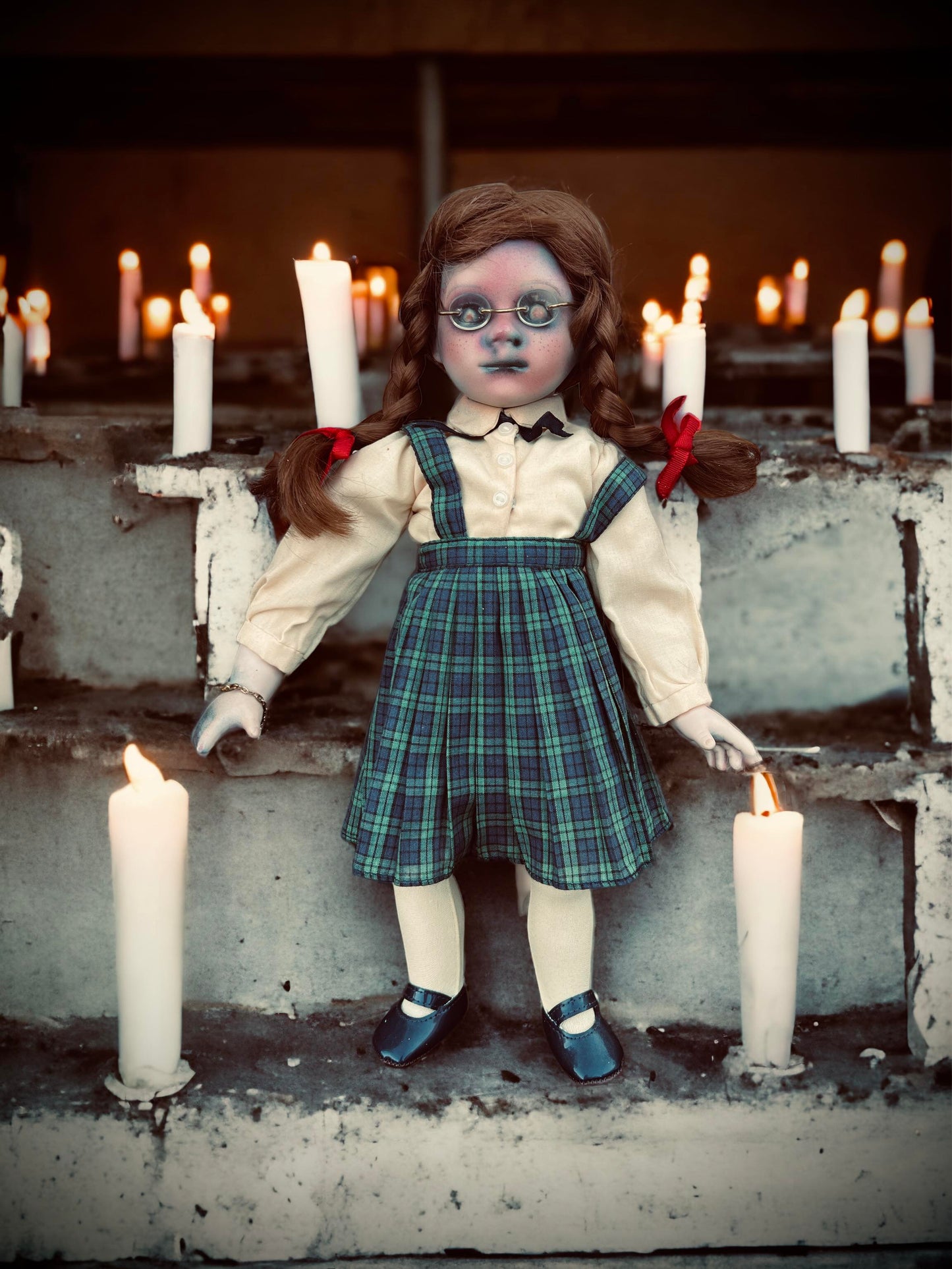 Meet Cathy 15" Doll Porcelain Witchy Creepy Haunted Spirit Infected Scary Poltergeist Spooky Zombie Possessed Fall Gothic Positive Energy