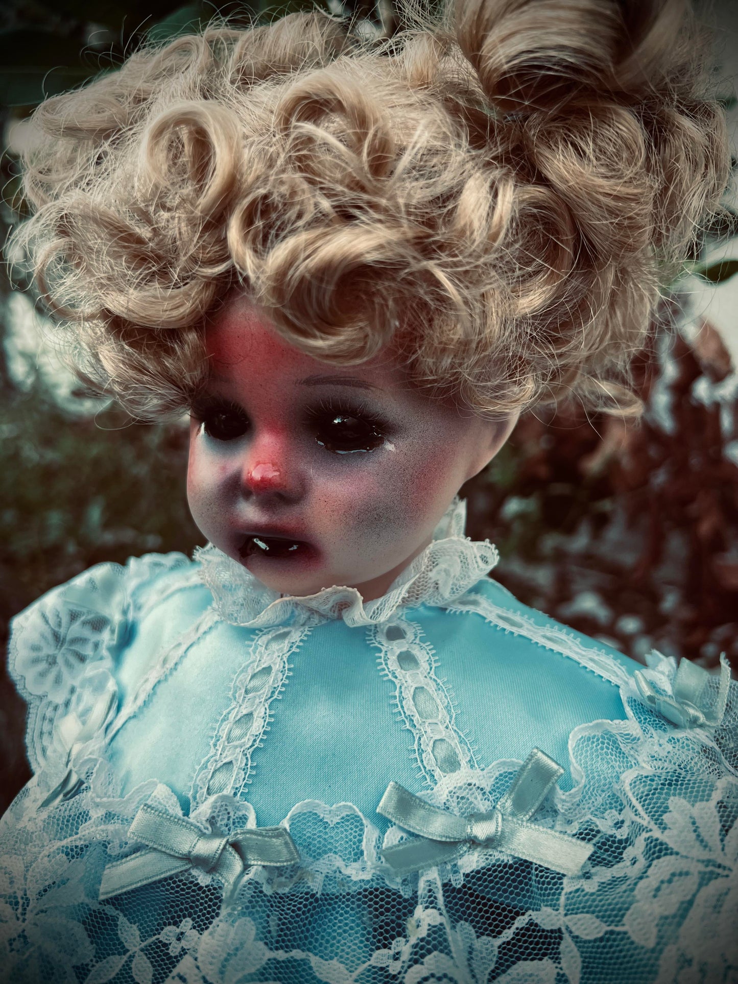 Meet Jannette 19" Doll Porcelain Witchy Creepy Haunted Spirit Infected Scary Spooky Zombie Possessed Fall Gothic Positive Energy