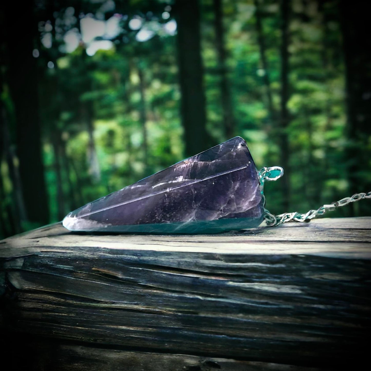 Pendulum Hexagonal Amethyst Curiosity, Oddity, Spells, Unique Gift Idea, Witchcraft, Rituals, Spirit Boards, Quartz