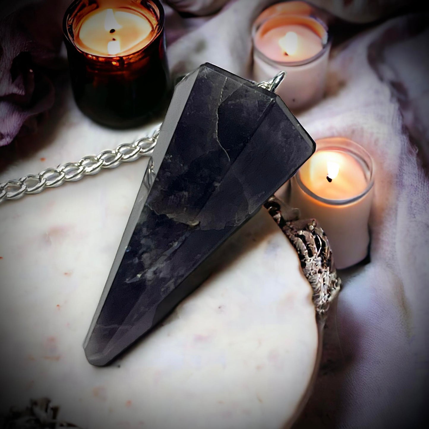 Pendulum Hexagonal Amethyst Curiosity, Oddity, Spells, Unique Gift Idea, Witchcraft, Rituals, Spirit Boards, Quartz