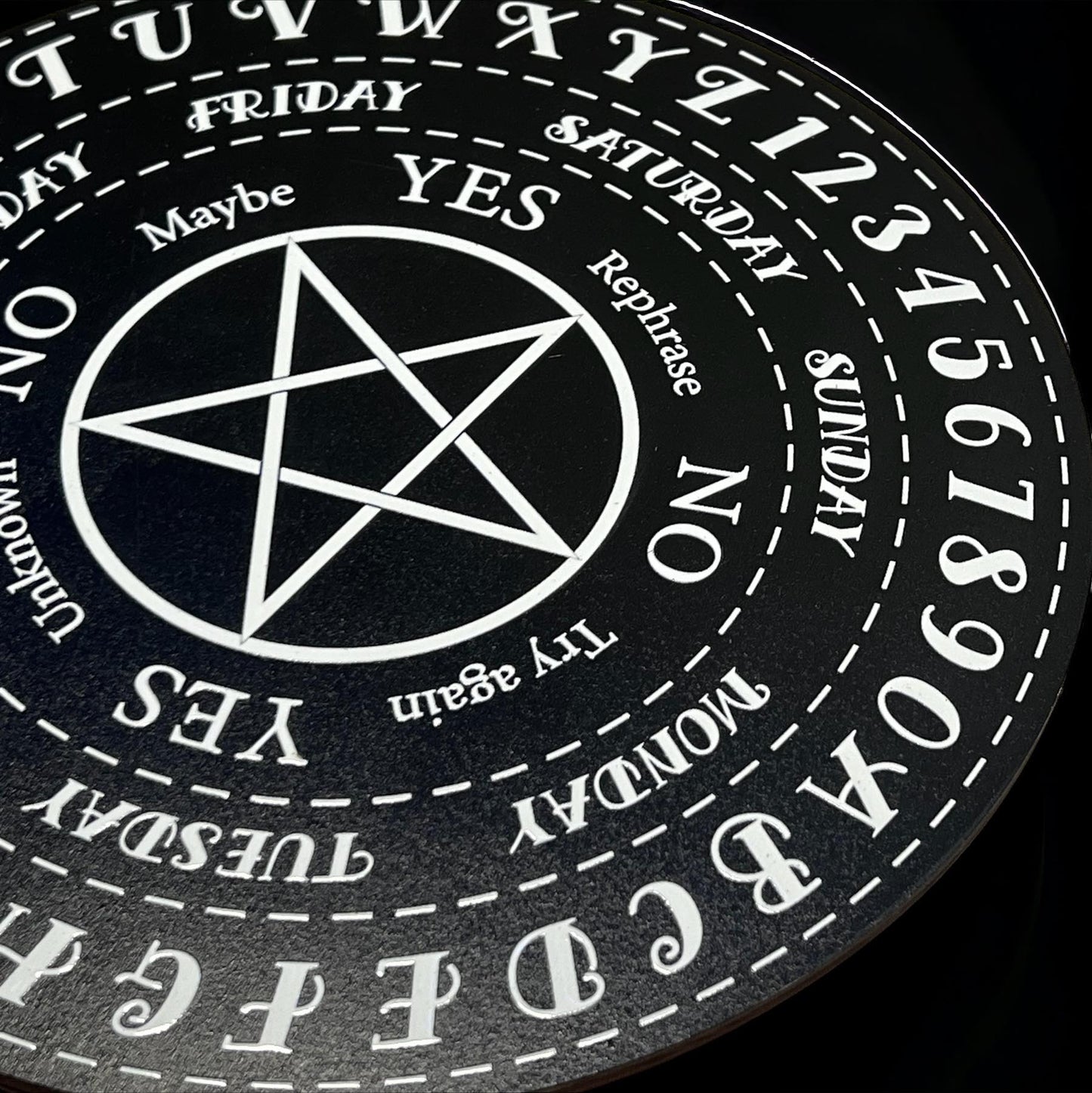 10" Pentagram Pendulum Board Pentacle, Unique Gift Idea, Witchcraft, Rituals, Spirit Boards wooden dowsing spirituality divination board