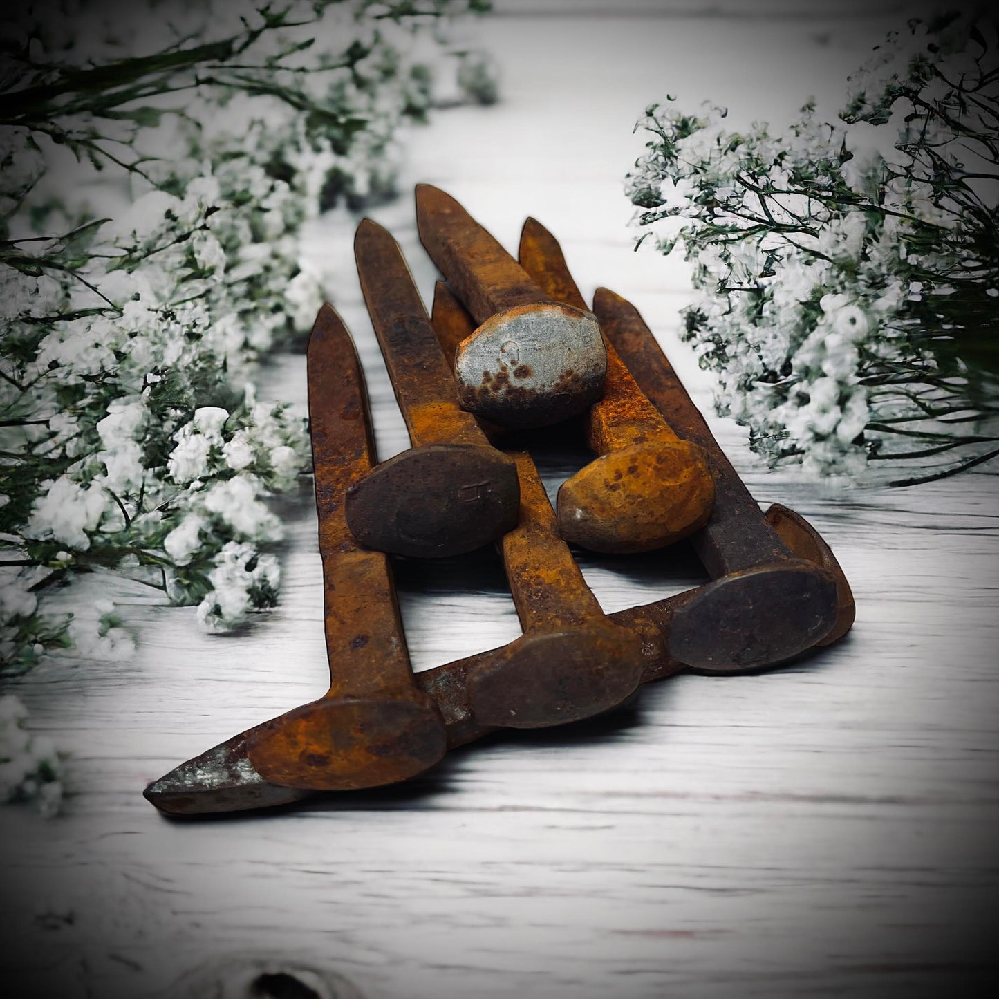 Rusty Railroad Spike 7" Great For Home Protection, Metaphysical, Spiritual Use, Hoodoo, Wicca, Occult, Blacksmith, Forge, Spells, Oddity
