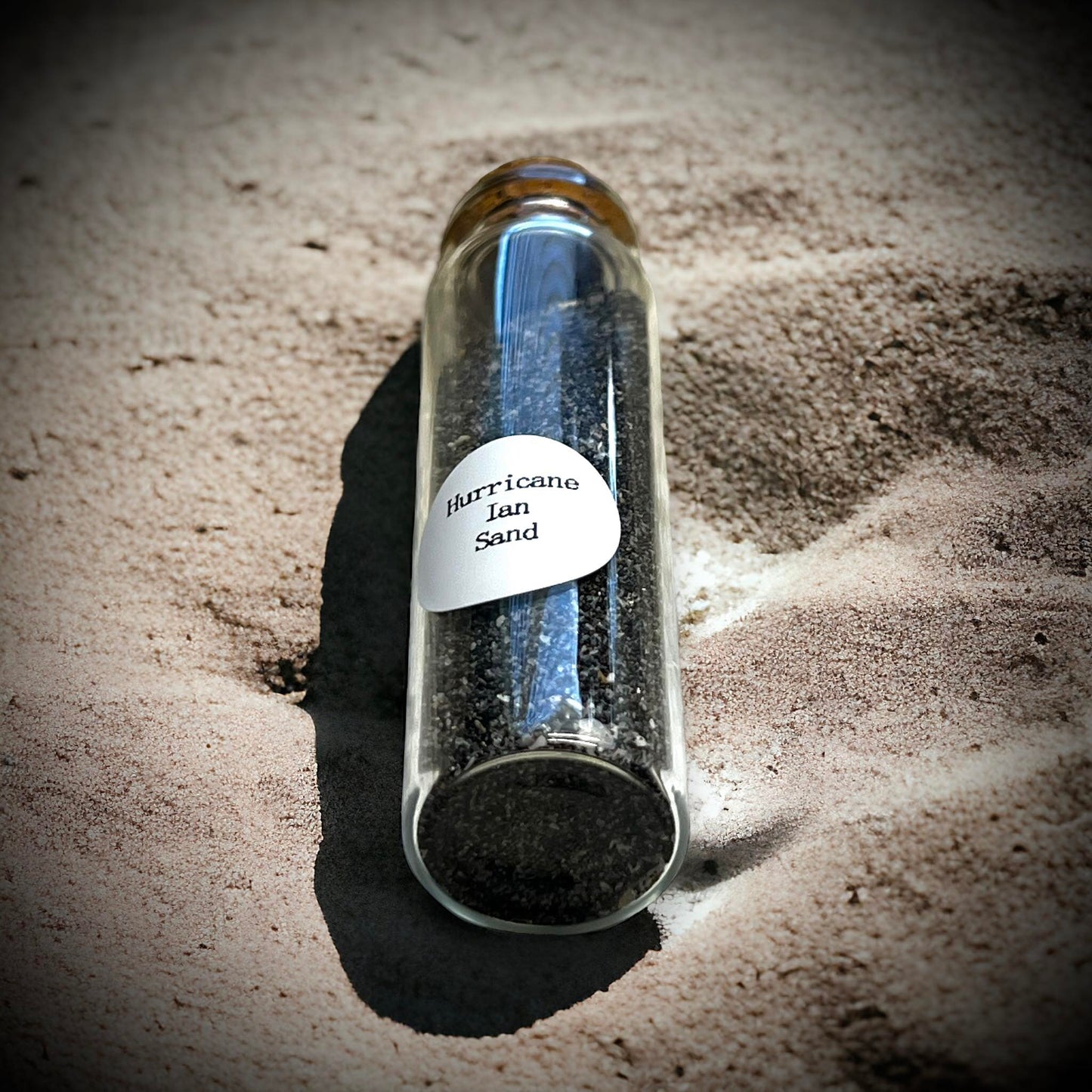 Hurricane Ian Sand Specimen in Glass Vail Curiosity, Oddity, Real Natural Disasters, Apothecary, Unique Gift Idea Gulf Ocean Storm Debris