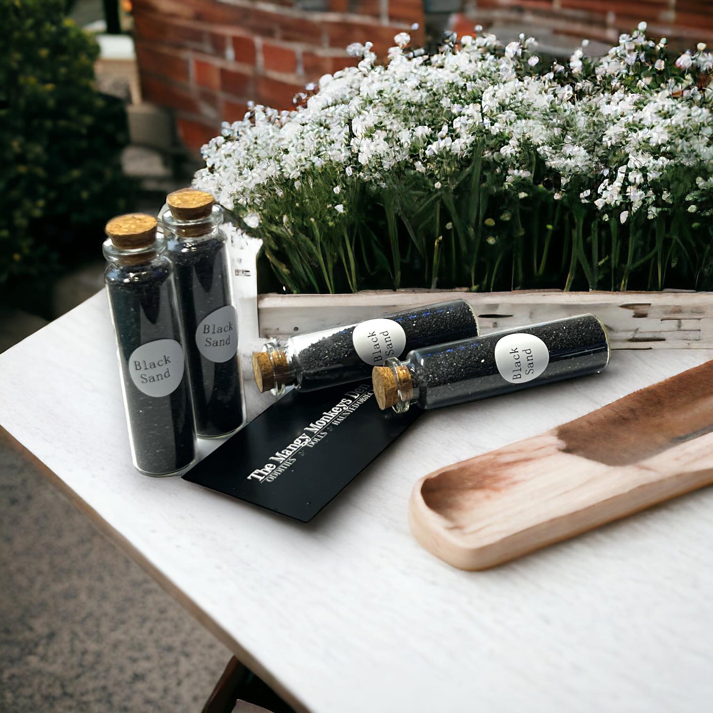 Vial of Black Sand Spell Casting War Water Unique Gift Idea Cleansing Witchcraft Occult Oddity Wicca Voodoo protective banishing dispelling