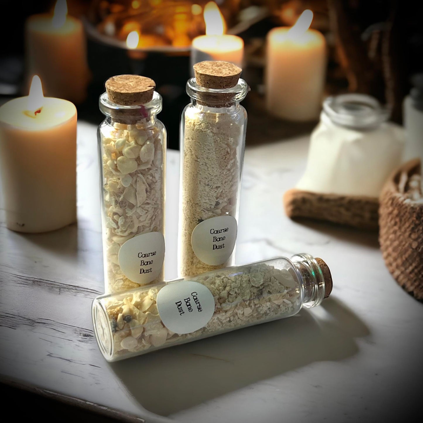 Coarse Bone Dust Naturally Collected Specimen Glass Vail Curiosity, Oddity, Apothecary, Unique Gift Idea, Witchcraft, Collectors, Rituals