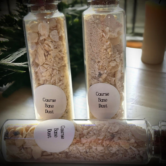 Coarse Bone Dust Naturally Collected Specimen Glass Vail Curiosity, Oddity, Apothecary, Unique Gift Idea, Witchcraft, Collectors, Rituals