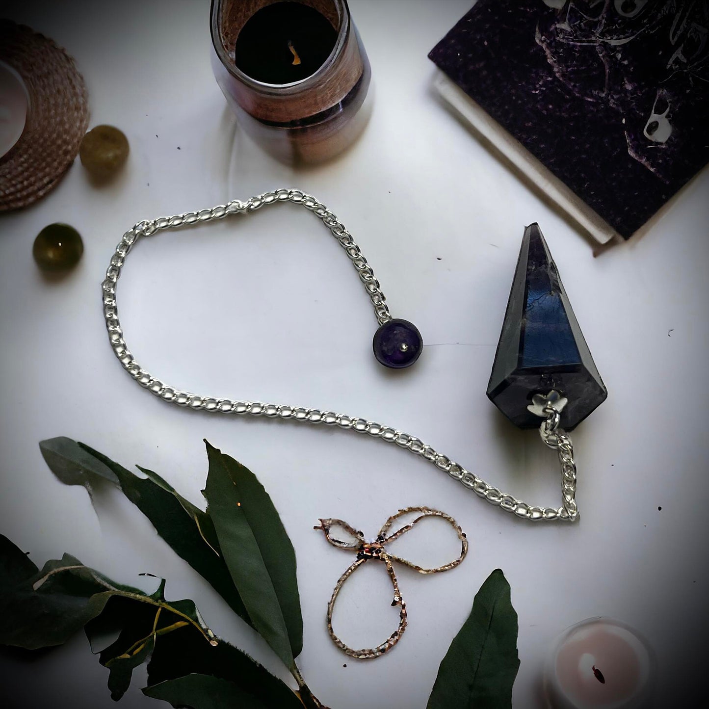 Pendulum Hexagonal Amethyst Curiosity, Oddity, Spells, Unique Gift Idea, Witchcraft, Rituals, Spirit Boards, Quartz