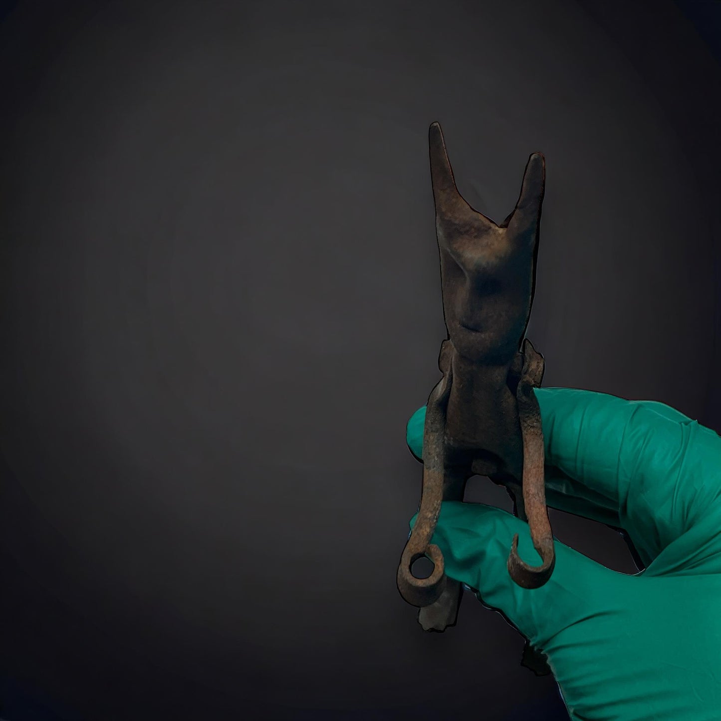 Devil Folkart Metal Vintage Handcrafted Sculpture Curiosity, Oddity, Unique Gift Idea, Creepy, Unusual, Disturbing, One Of A Kind Witchcraft