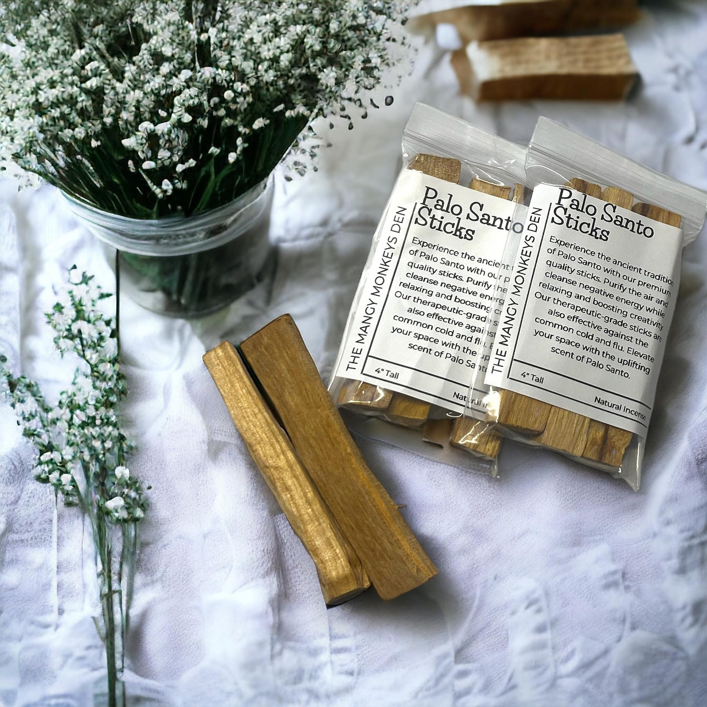 4" Palo Santo Sticks Holy Wood Magical Purifying Curiosity, Oddity, Spells, Unique Gift Idea, Witchcraft, Rituals, Atlar