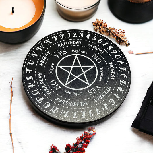 10" Pentagram Pendulum Board Pentacle, Unique Gift Idea, Witchcraft, Rituals, Spirit Boards wooden dowsing spirituality divination board
