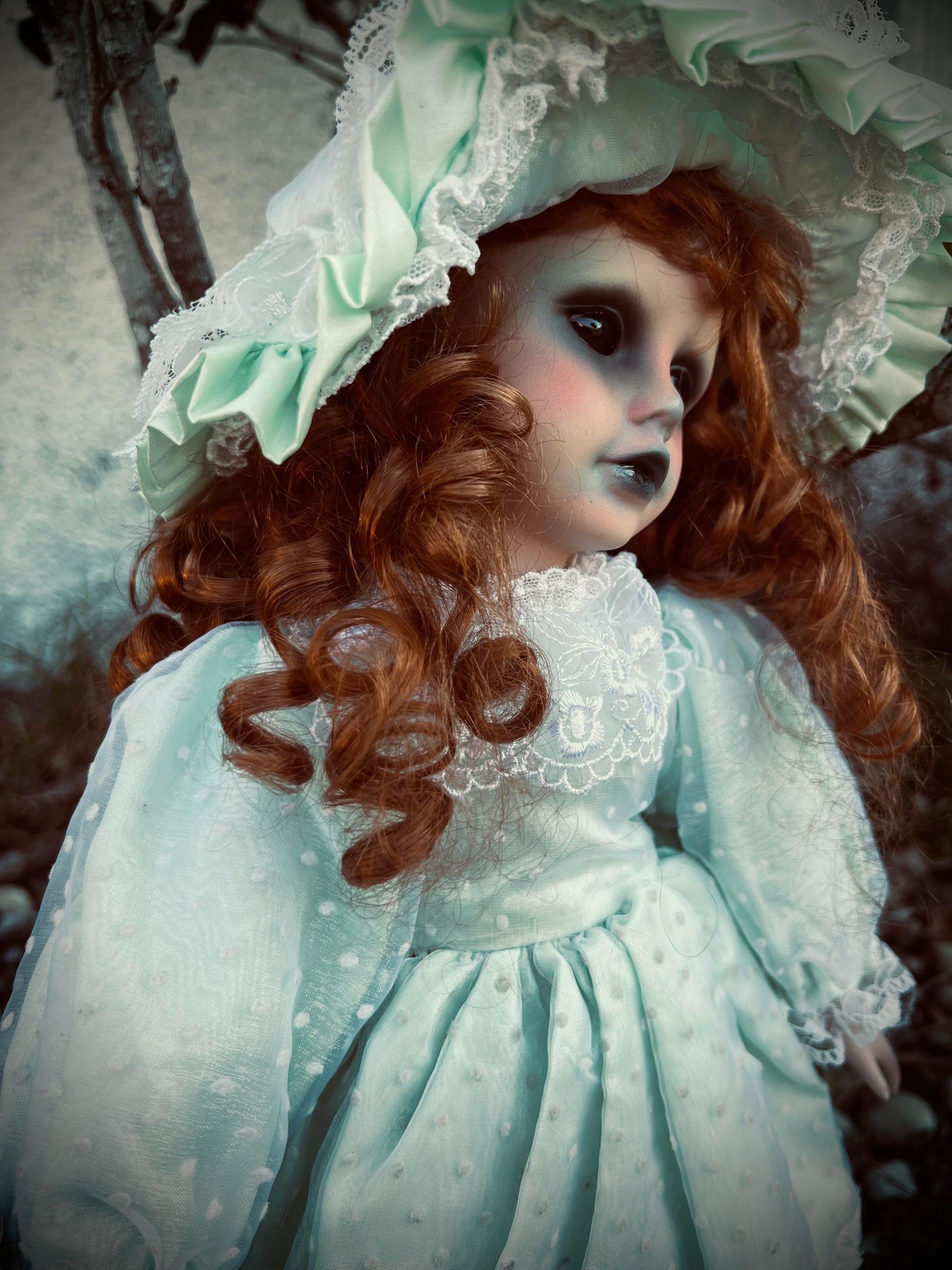 Meet Estella 18" Doll Porcelain Witchy Creepy Haunted Spirit Infected Scary Spooky Zombie Possessed Positive Energy Occult Gift Idea Vessel