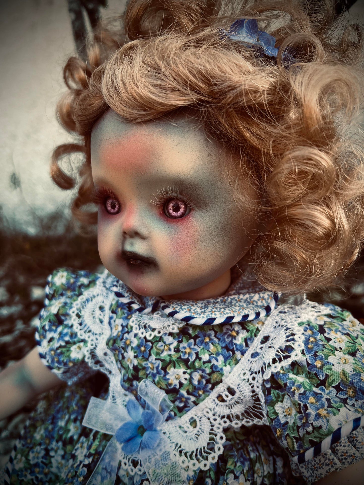 Meet Cherry 13" Doll Porcelain Witchy Creepy Haunted Spirit Infected Scary Spooky Zombie Possessed Positive Energy Occult Gift Idea Vessel