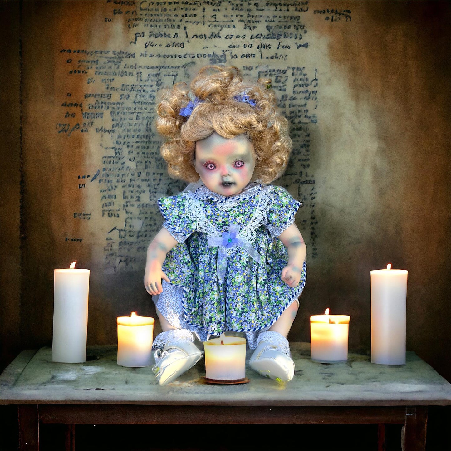 Meet Cherry 13" Doll Porcelain Witchy Creepy Haunted Spirit Infected Scary Spooky Zombie Possessed Positive Energy Occult Gift Idea Vessel