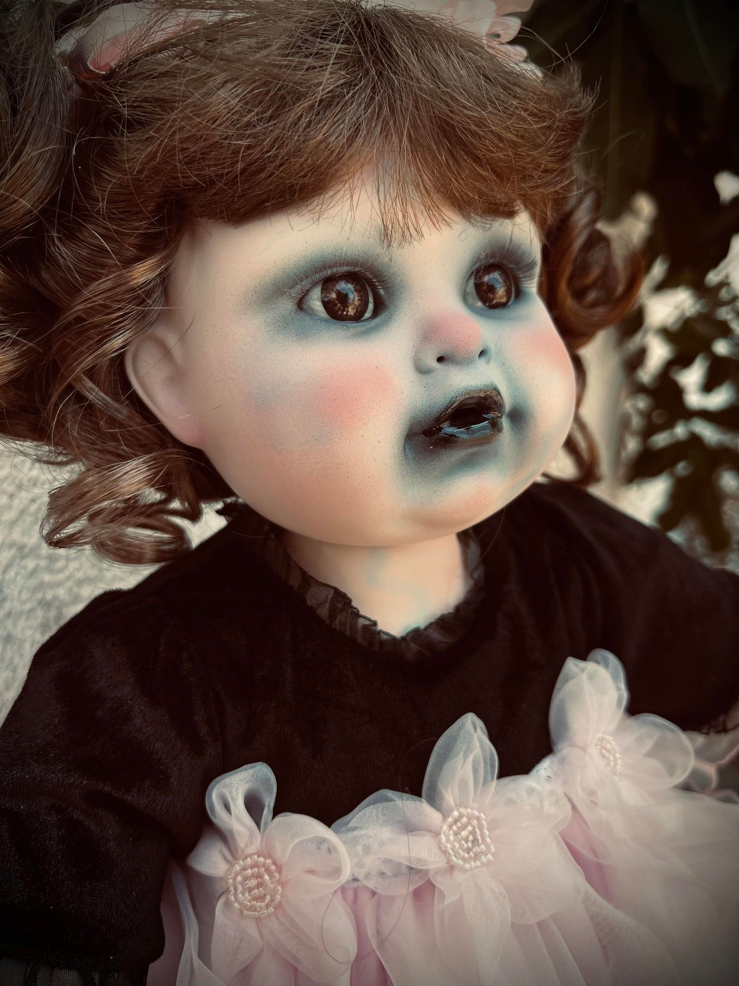 Meet Lou 17" Large Doll Porcelain Zombie Undead Witchy Creepy Haunted Spirit Infected Scary Spooky Possessed Positive Oddity Gift Idea