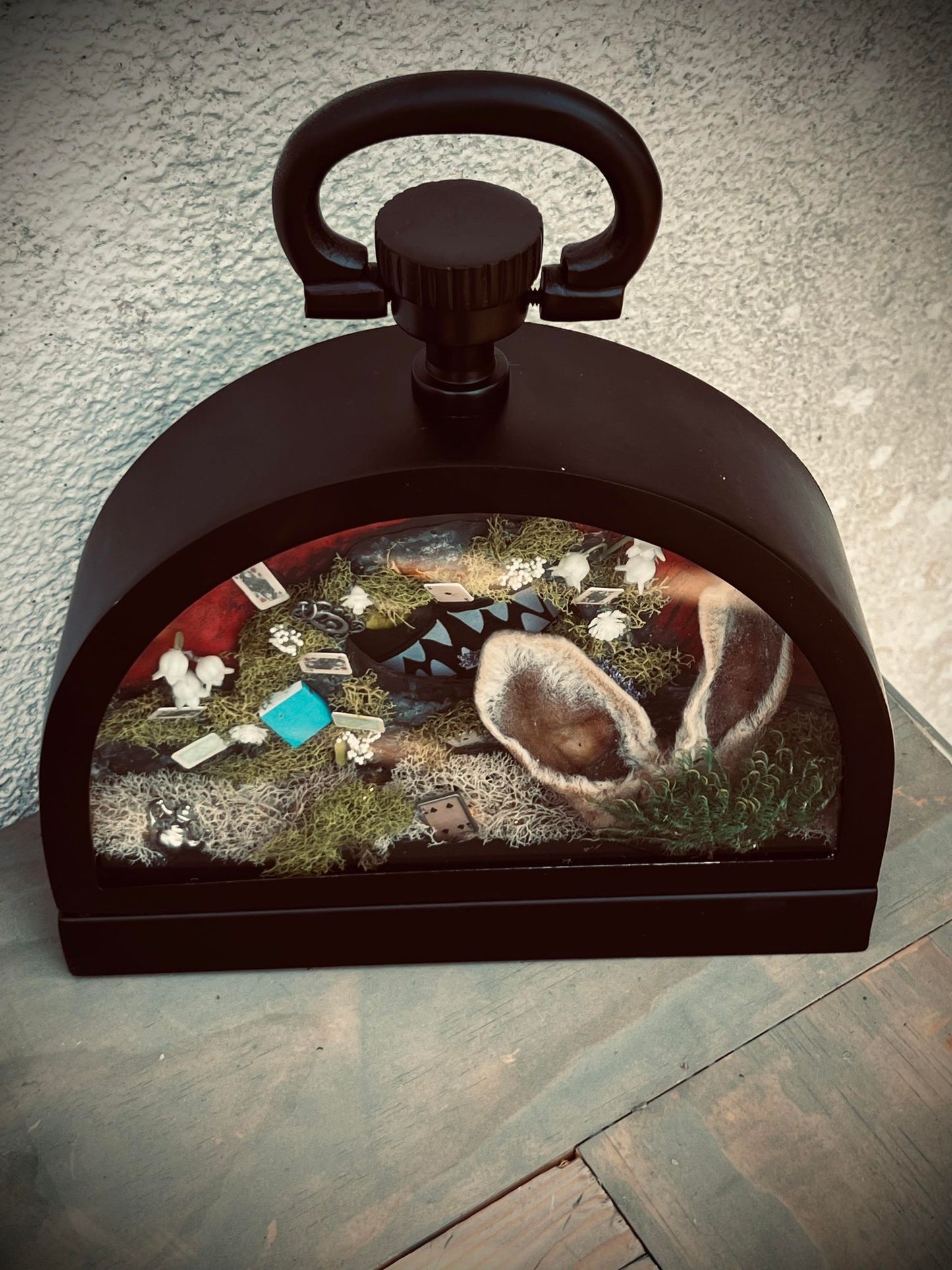 Real Bunny Ears Alice In Wonderland Display Taxidermy Home Decor Preserved Whimsical Oddity Oddities Occult Curiosities Collection Gift Idea