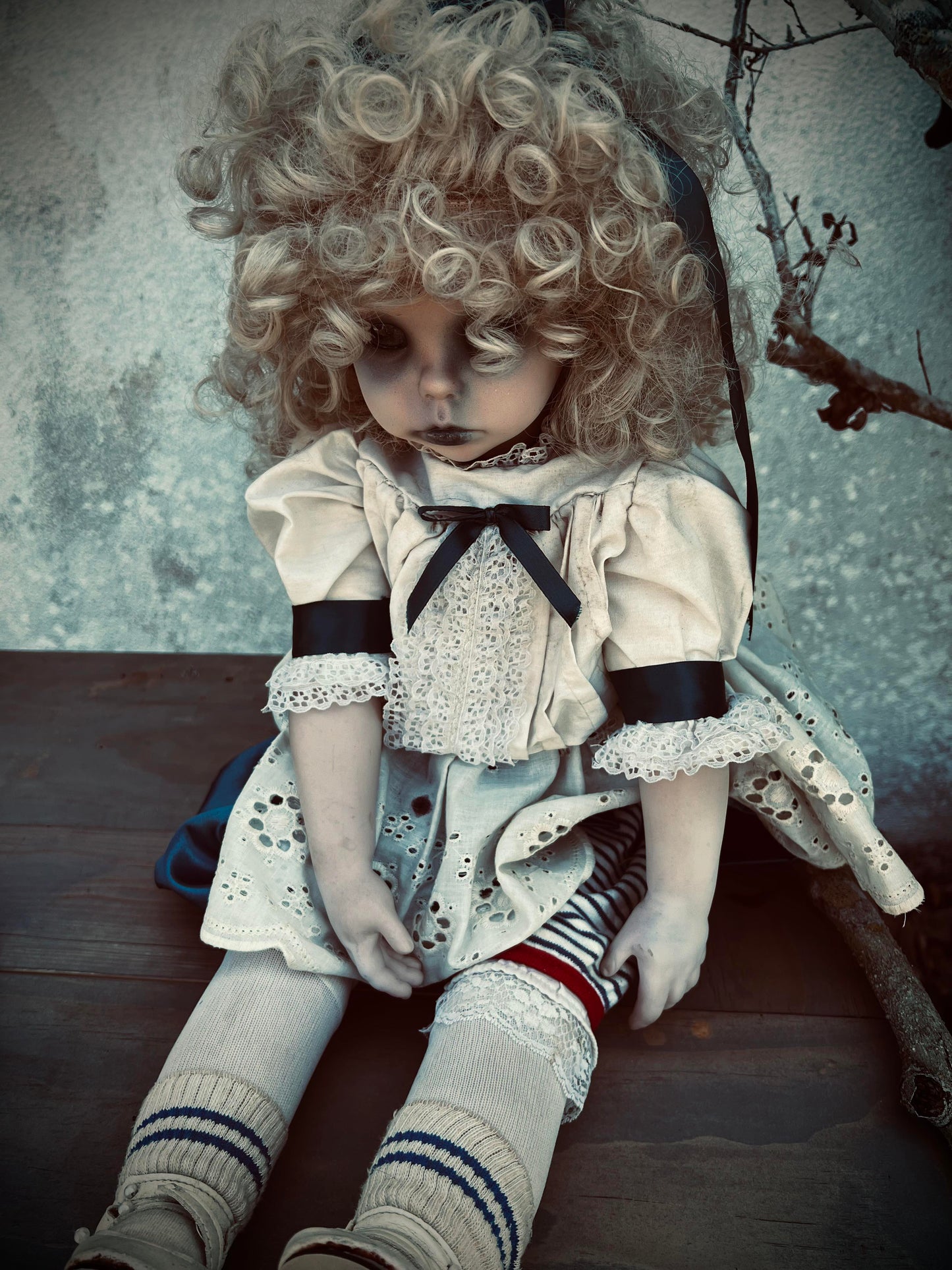 Meet Josie 30" Doll Porcelain Witchy Creepy Haunted Spirit Infected Scary Spooky Zombie Possessed Positive Energy Oddity Gift Idea Vessel