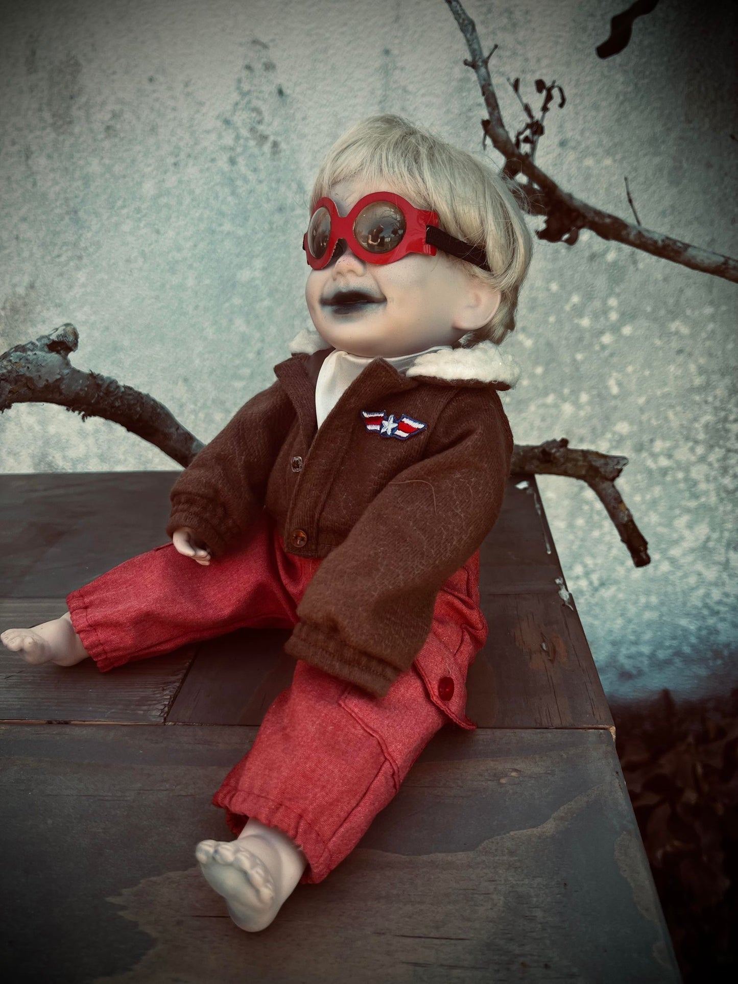 Meet Deon 12" Doll Porcelain Witchy Creepy Haunted Spirit Infected Scary Spooky Zombie Possessed Positive Energy Oddity Gift Idea Vessel