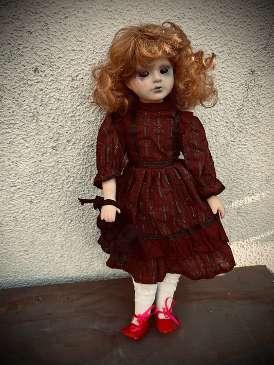 Meet Isabella 15" Doll Porcelain Zombie Undead Witchy Creepy Haunted Spirit Infected Scary Spooky Possessed Positive Oddity Gift Idea
